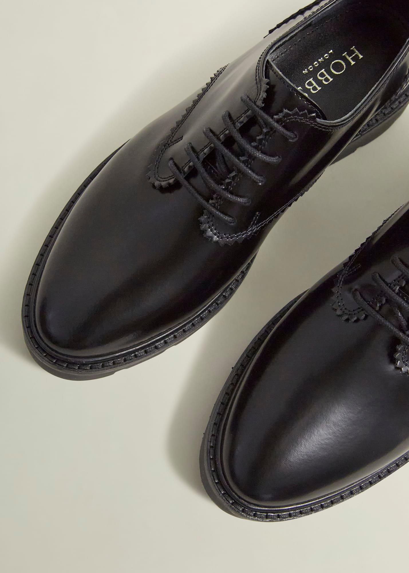 Chelsey Lace-Up Shoes, Black, hi-res