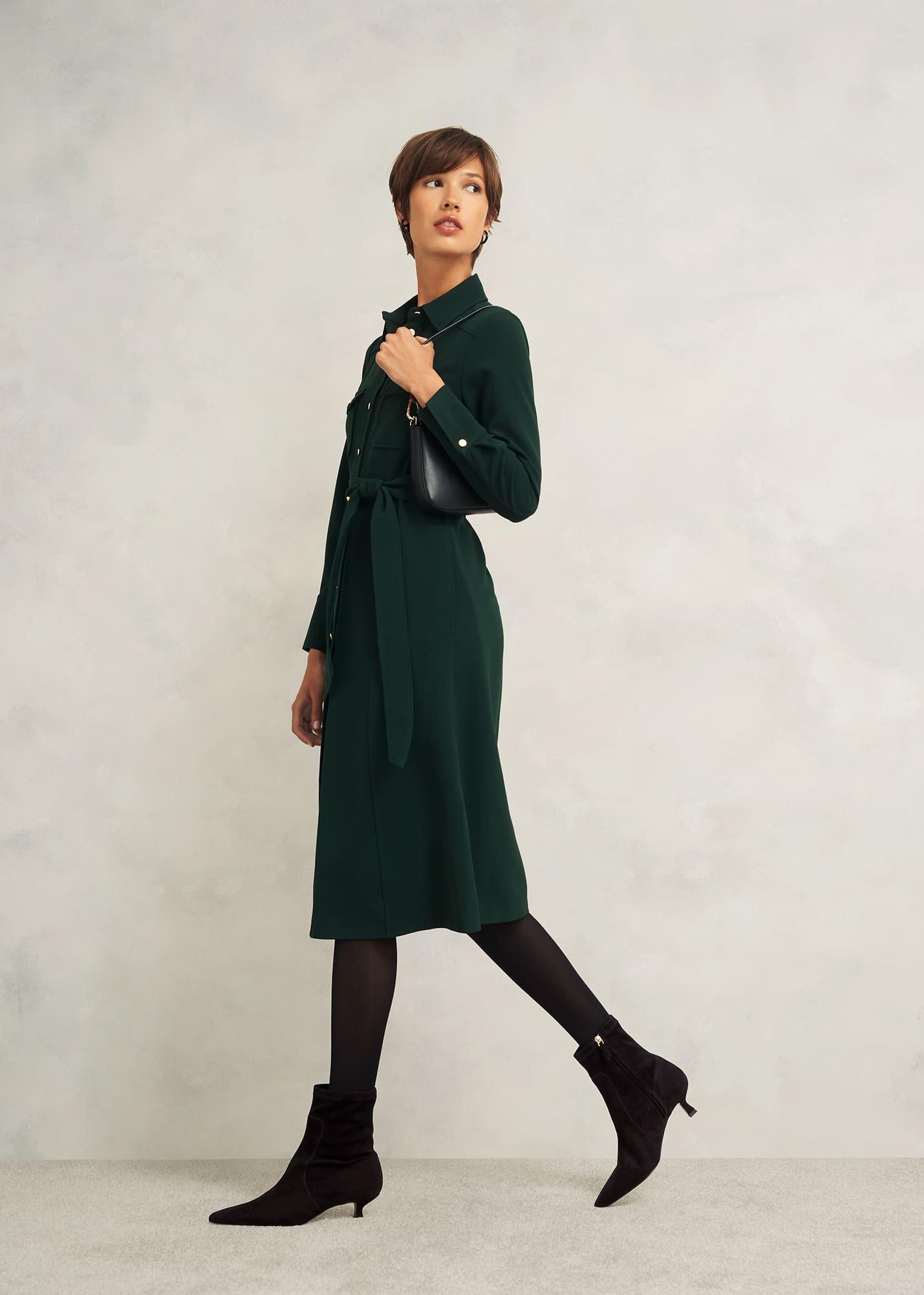 Morgan Suede Stretch Boots, Black, hi-res