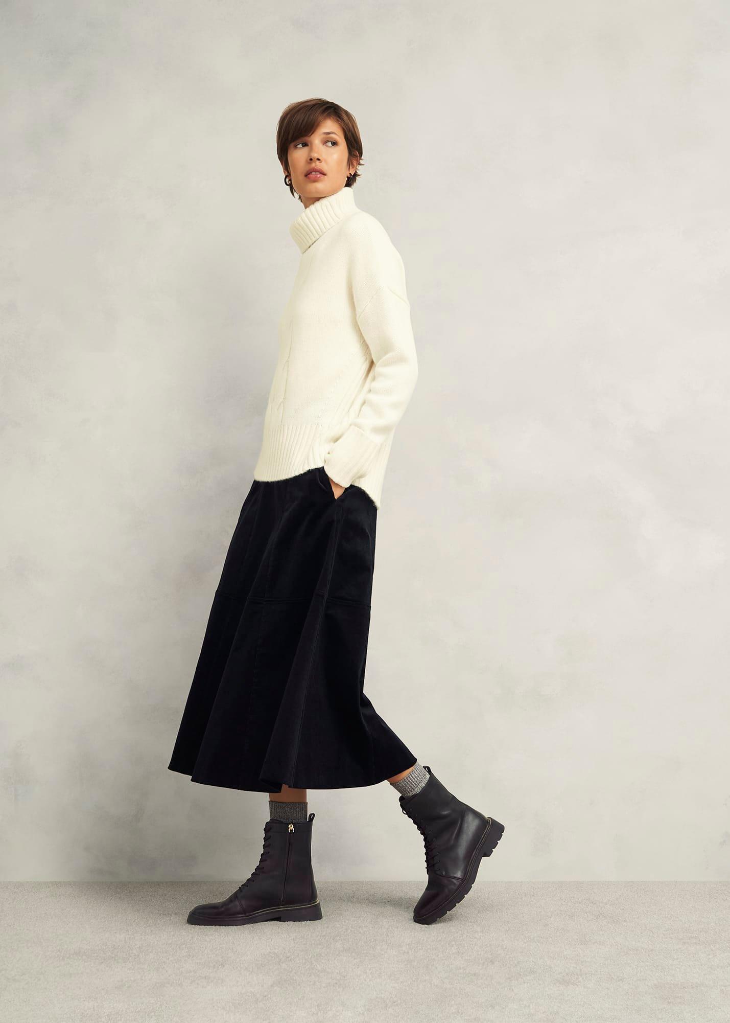 Farrah Leather Lace-Up Boots, Black, hi-res