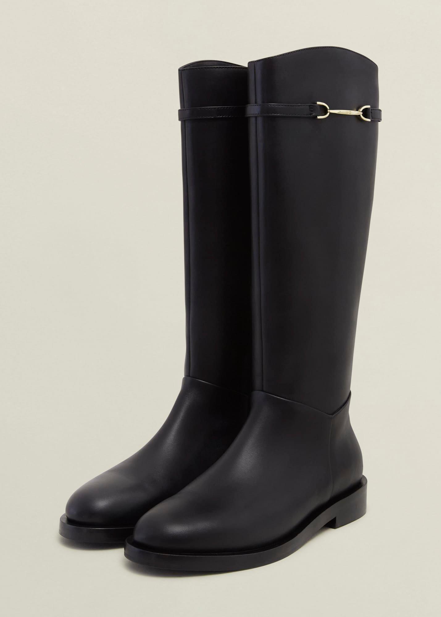 Uma Knee Boots, Black, hi-res