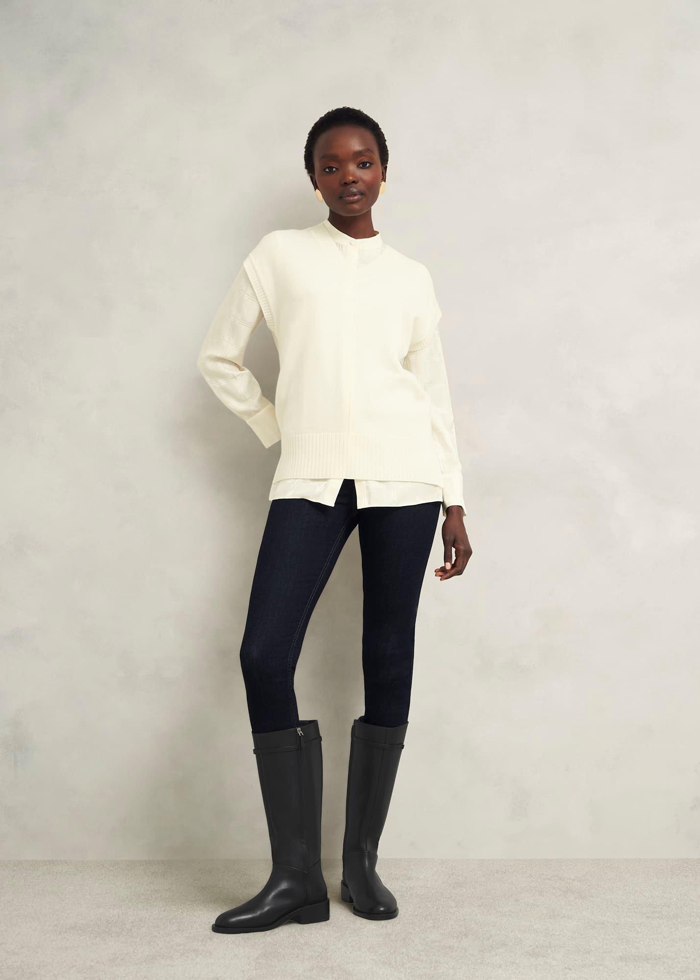 Uma Knee Boots, Black, hi-res