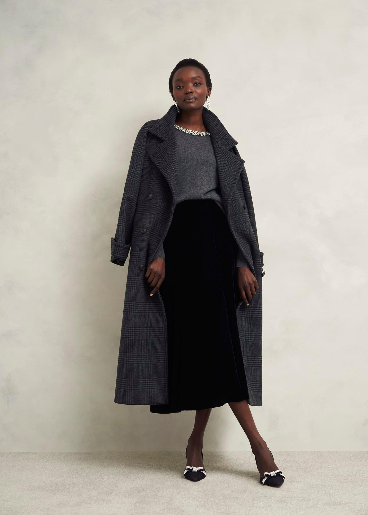 Elva Jewelled Bow Pumps, Black, hi-res