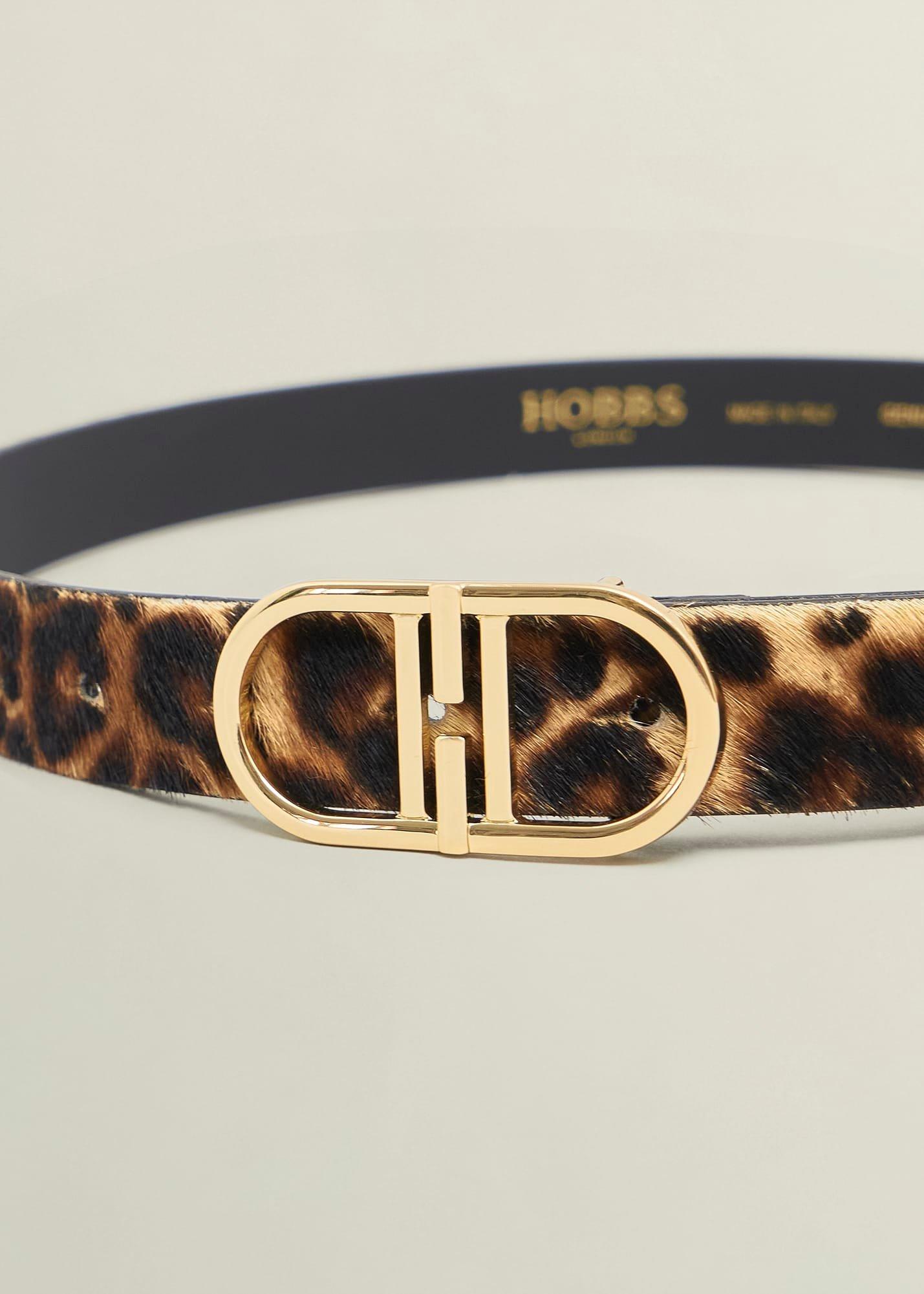 Kiera Leopard Belt, Leopard Print, hi-res