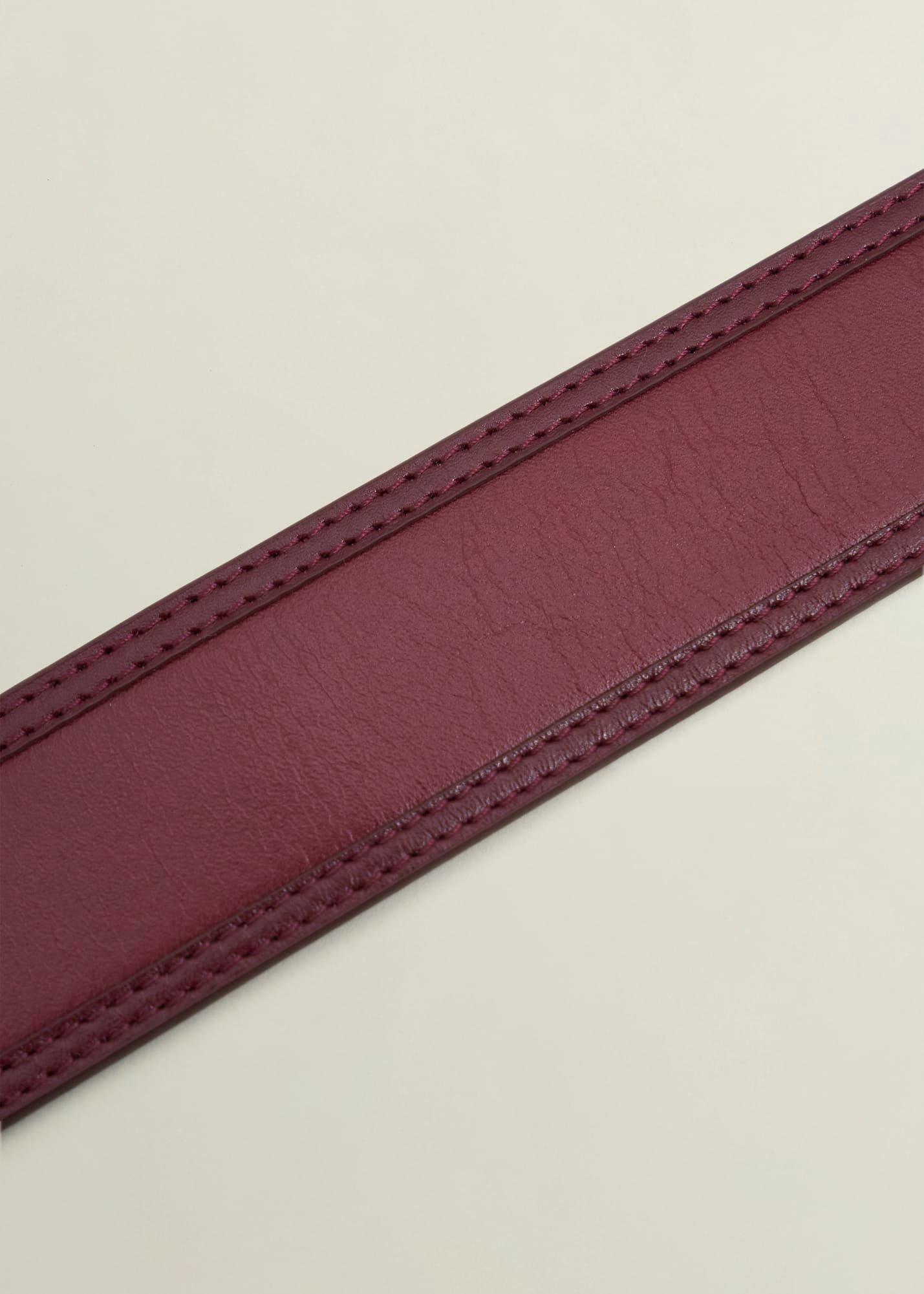 Mallory Leather Waist Belt, Beryl Red, hi-res