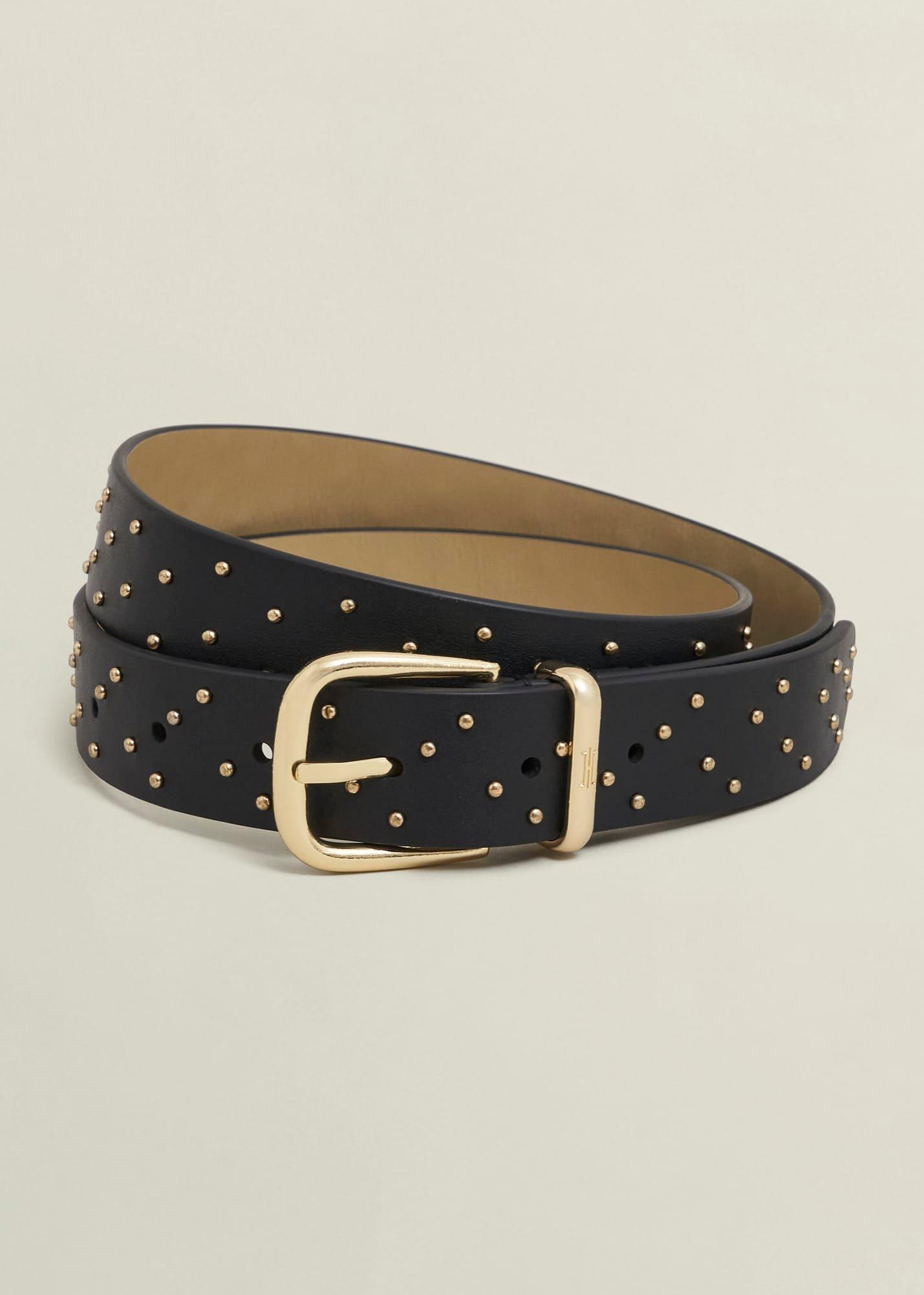 Nima Studded Leather Belt