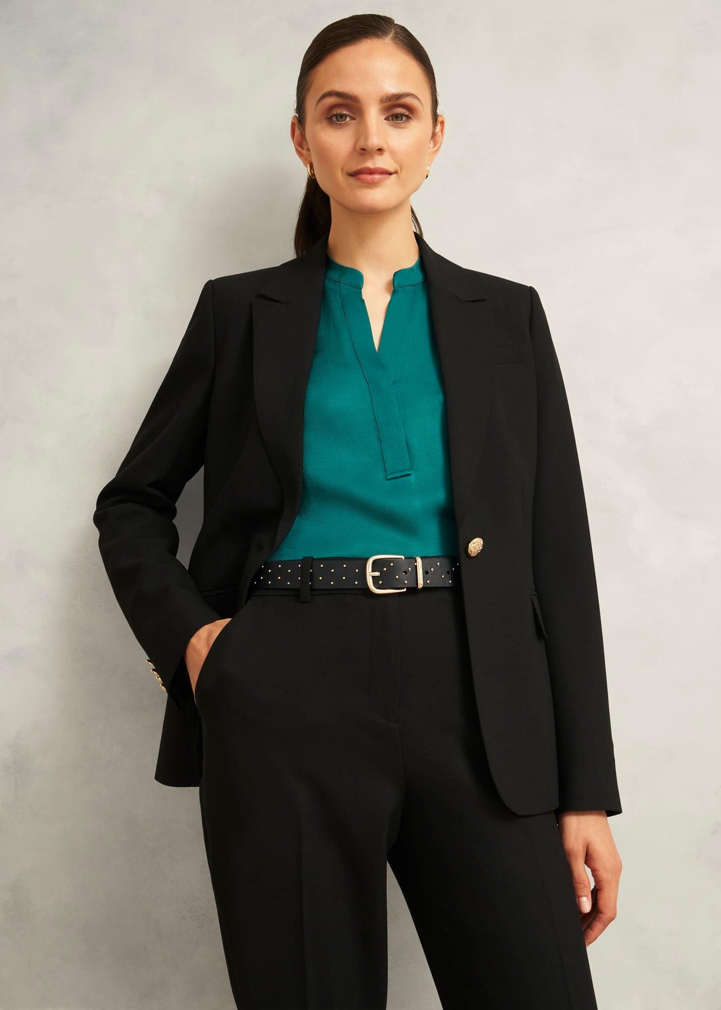 Nima Studded Leather Belt, Black, hi-res