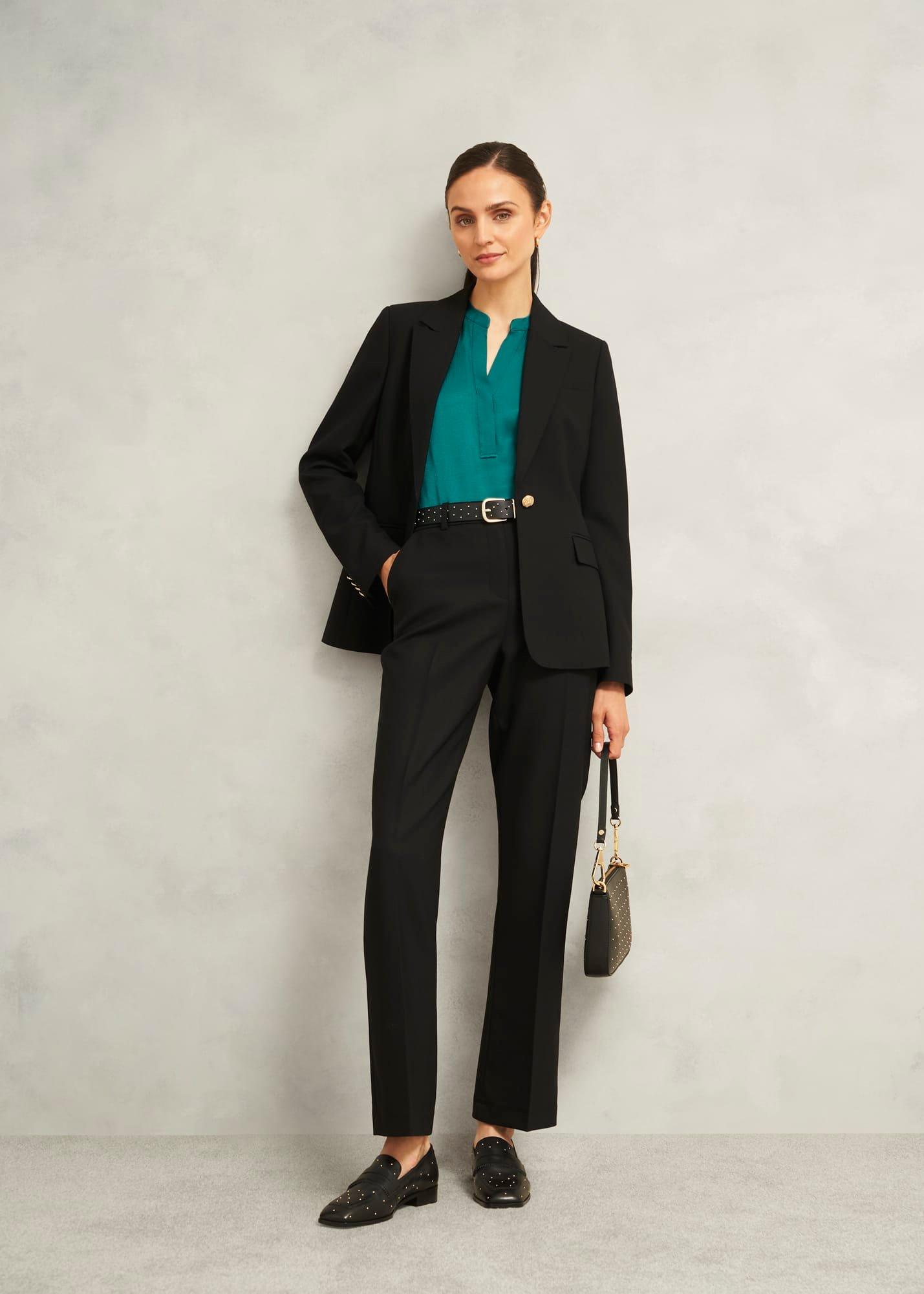 Nima Studded Leather Belt, Black, hi-res