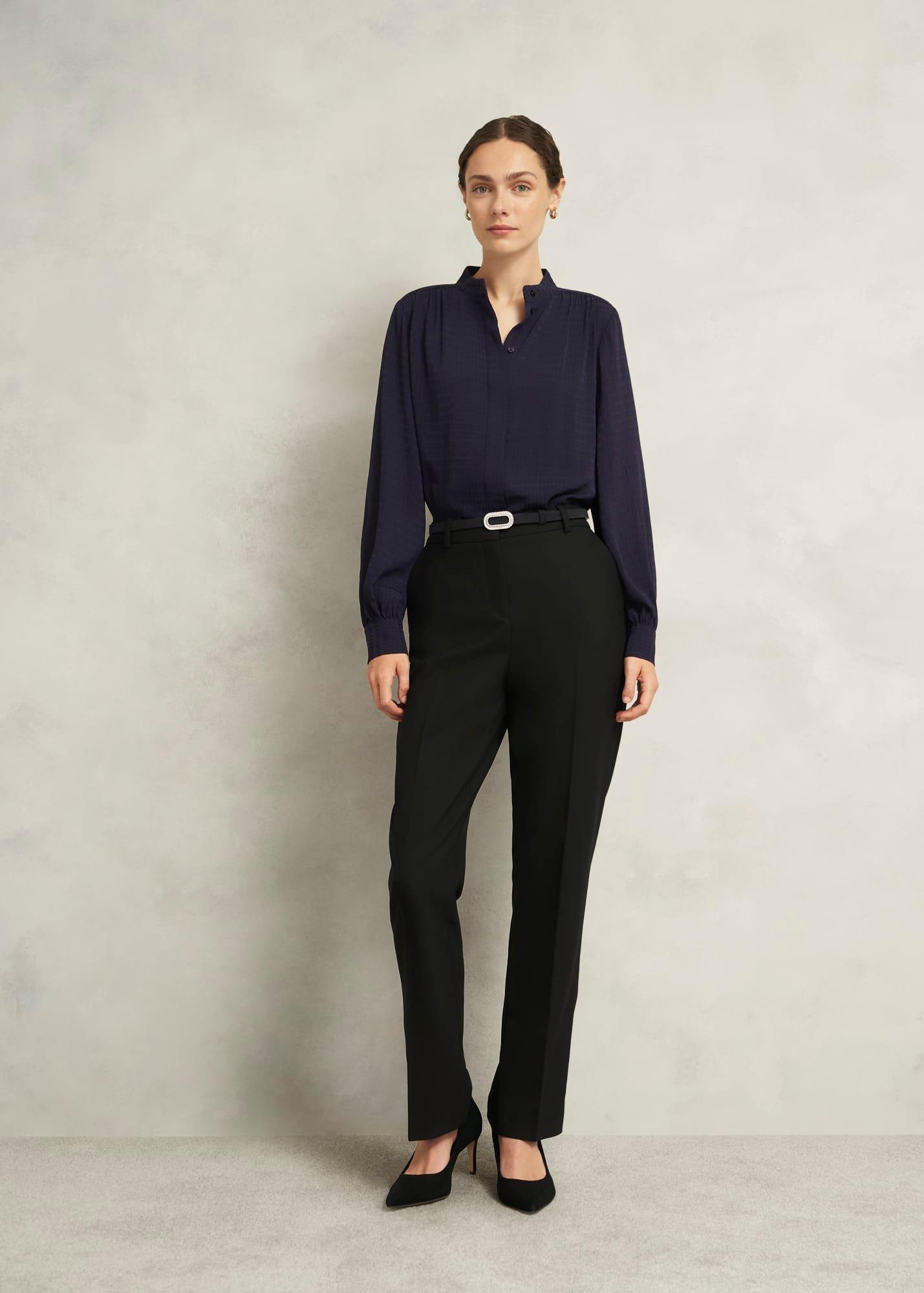 Cathy Jewelled Suede Belt, Black, hi-res