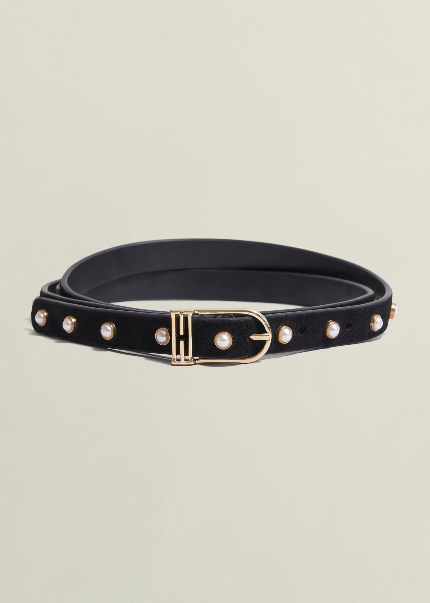 Frederica Pearl Embelished Belt