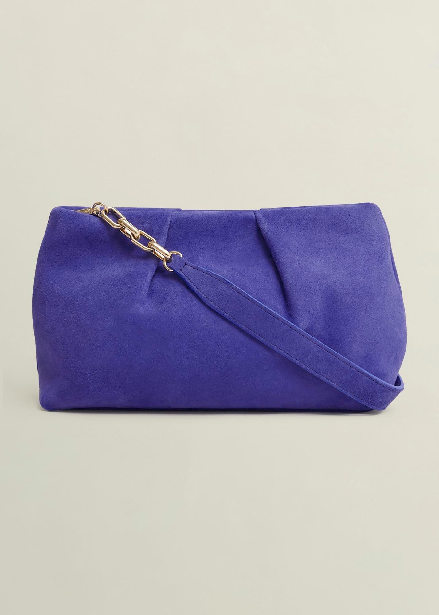 Clifton Suede Clutch Bag