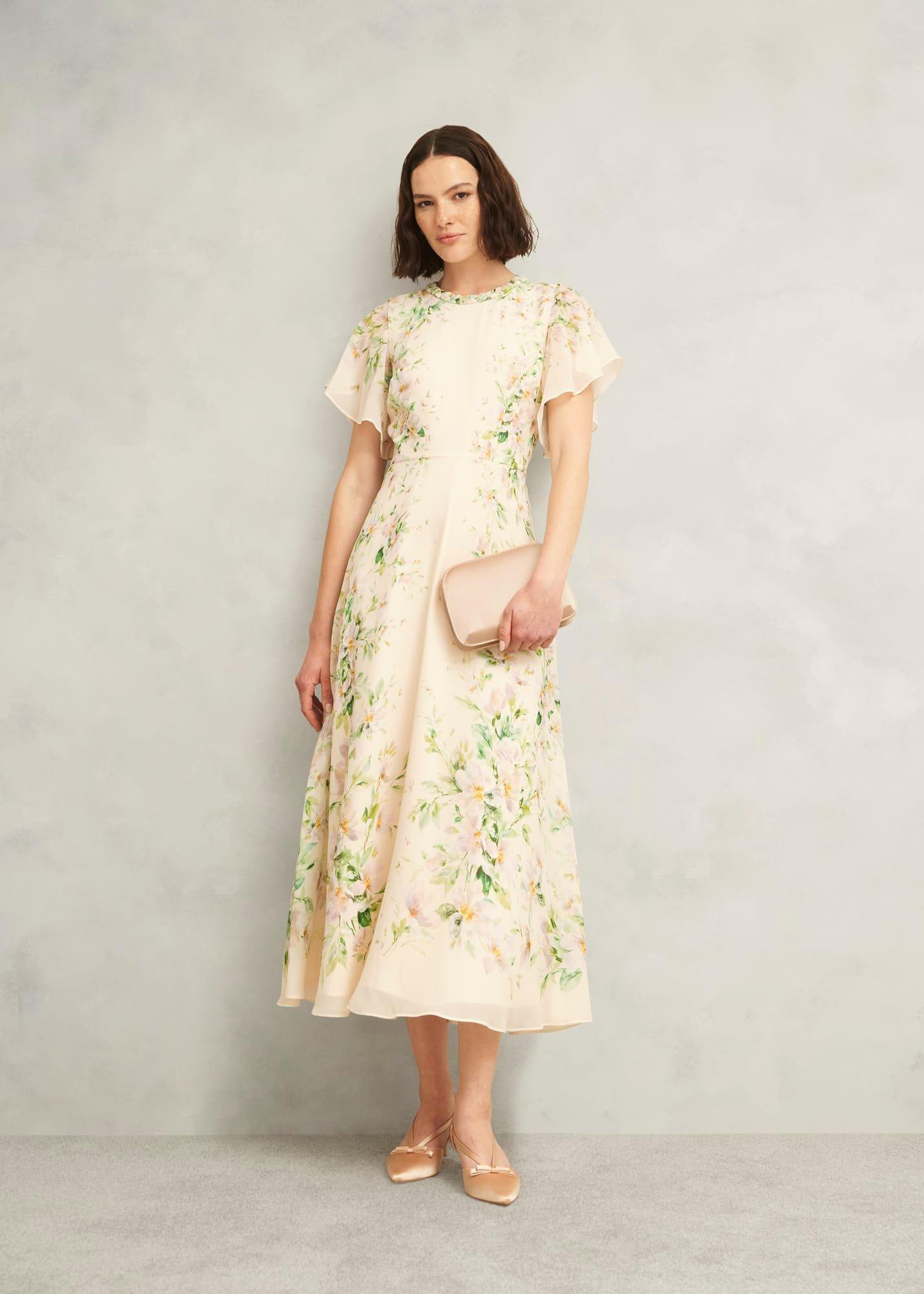 Milan Satin Clutch Bag, Warm Taupe, hi-res