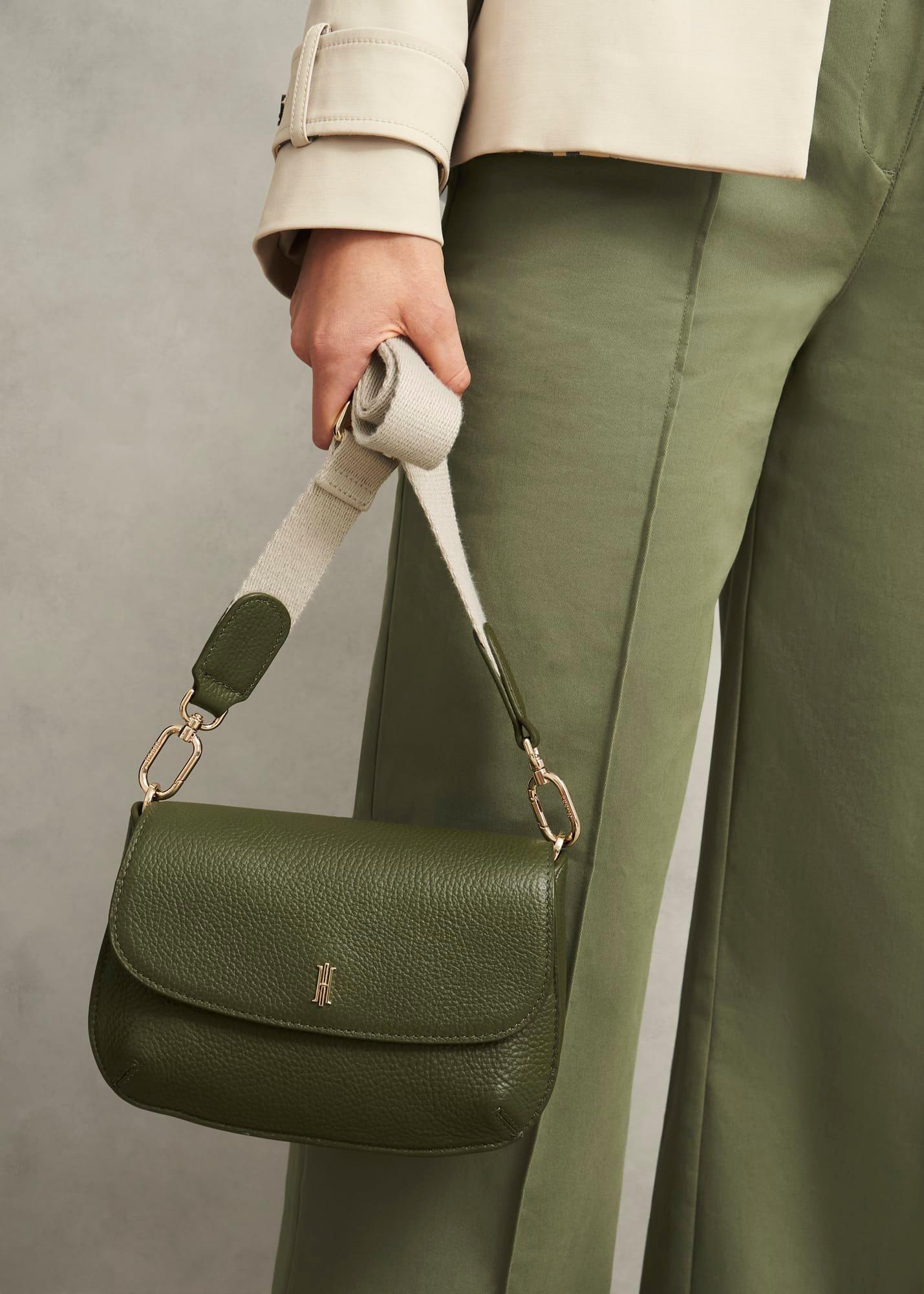 Berwick Leather Crossbody Bag, Chive Green, hi-res