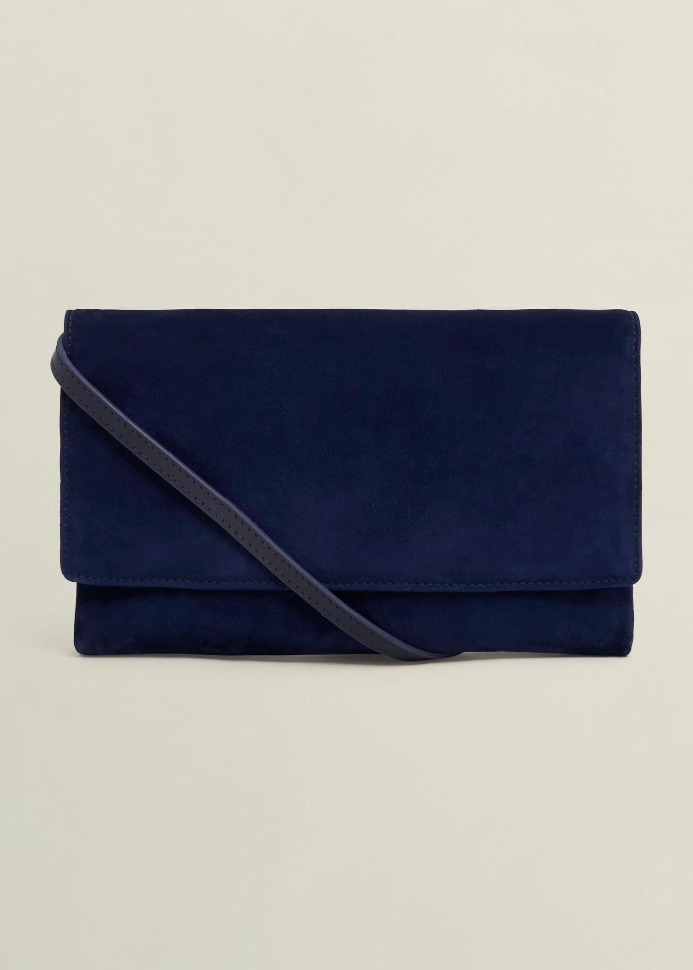 Renata Suede Clutch Bag