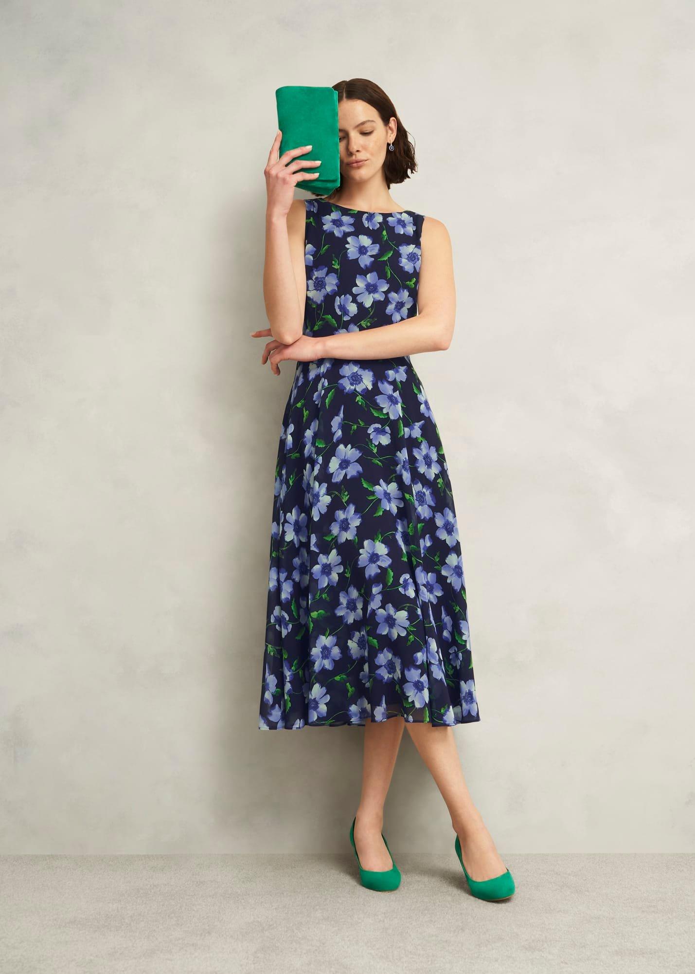 Jas Suede Clutch Bag, Amethyst Green, hi-res