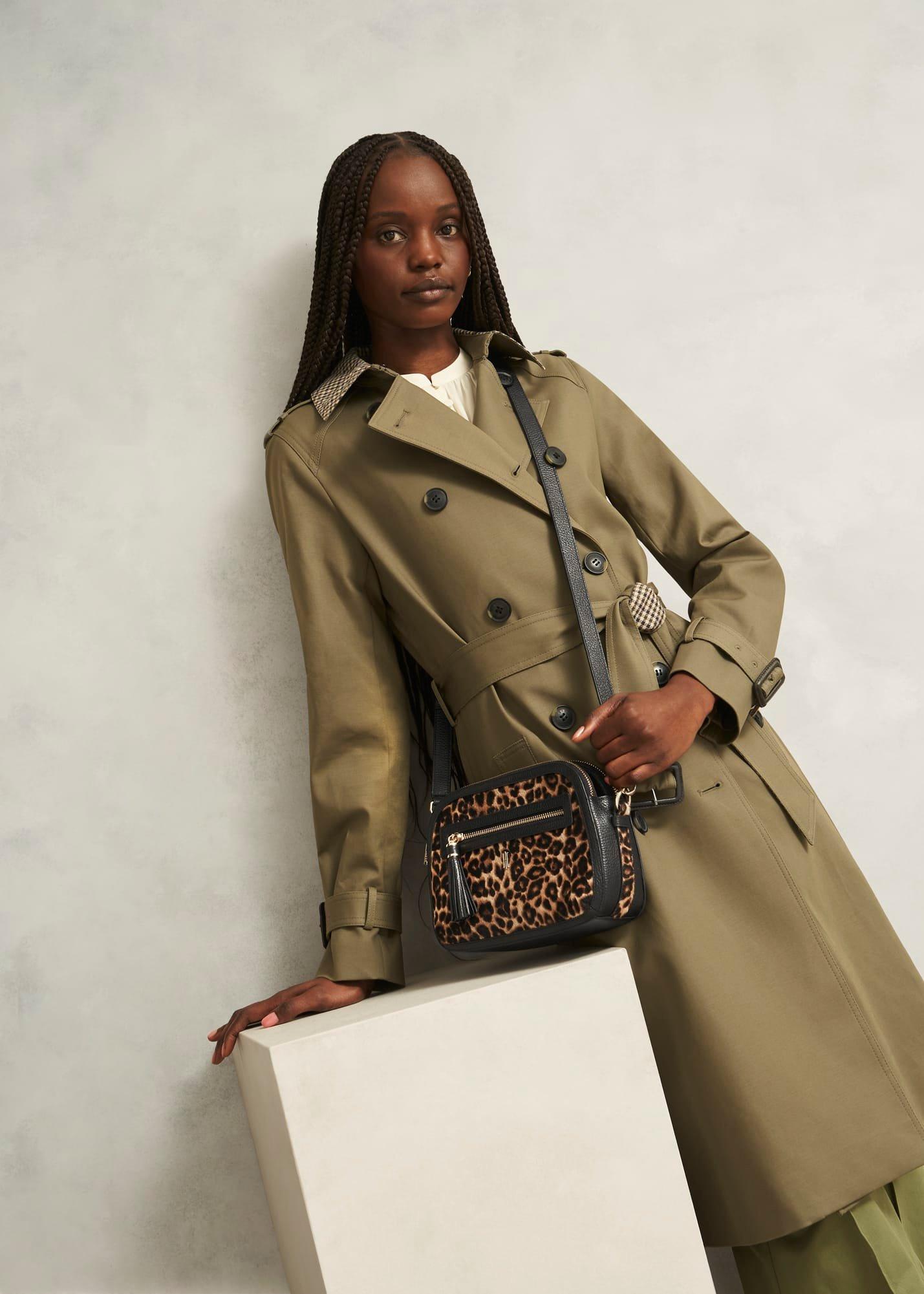 Carlton Leather Crossbody Bag, Leopard Print, hi-res