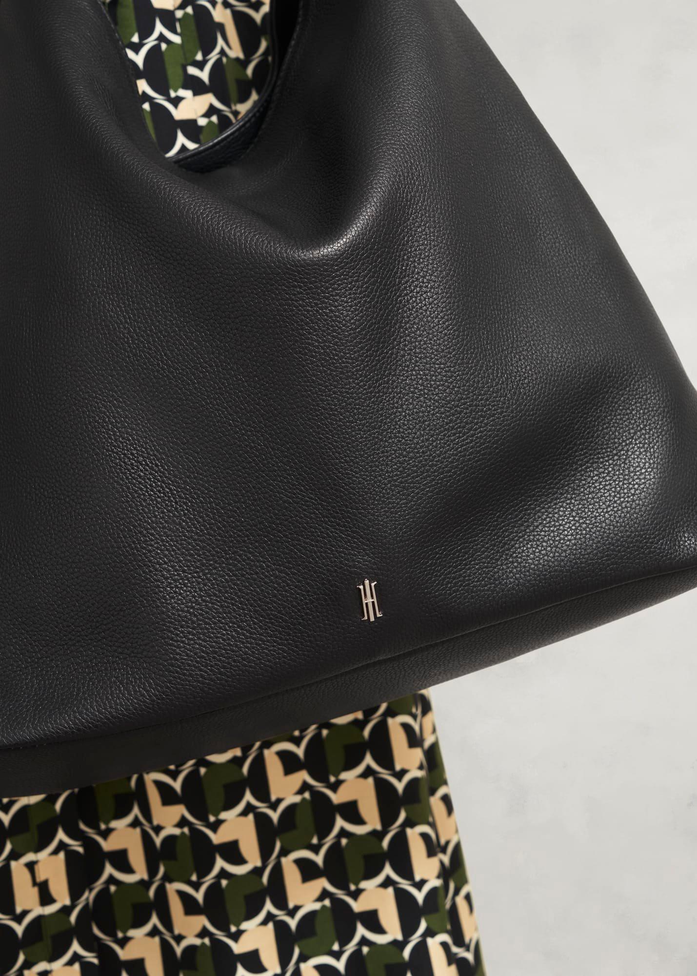 Blakely Leather Shoulder Bag, Black, hi-res