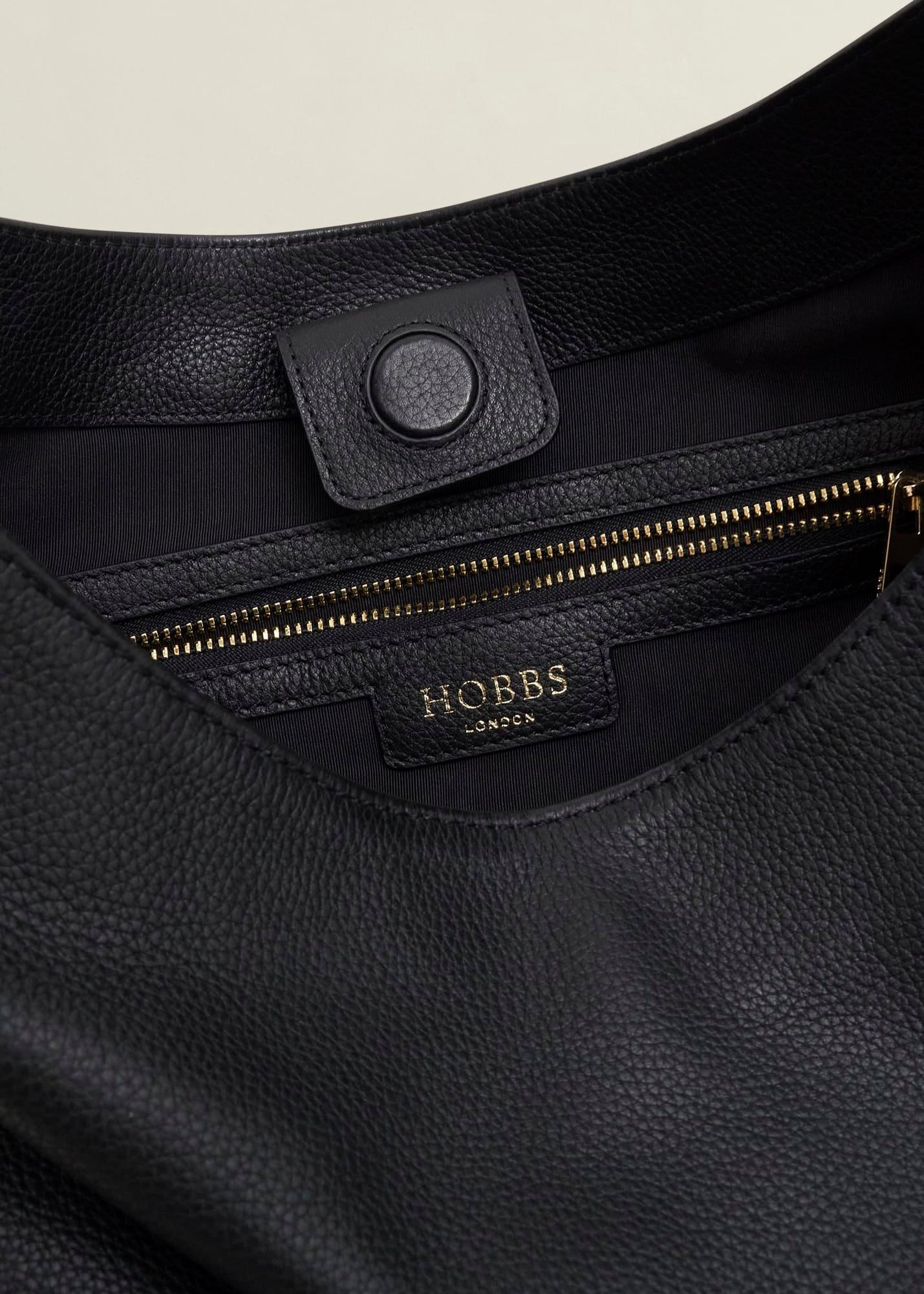 Blakely Leather Shoulder Bag, Black, hi-res