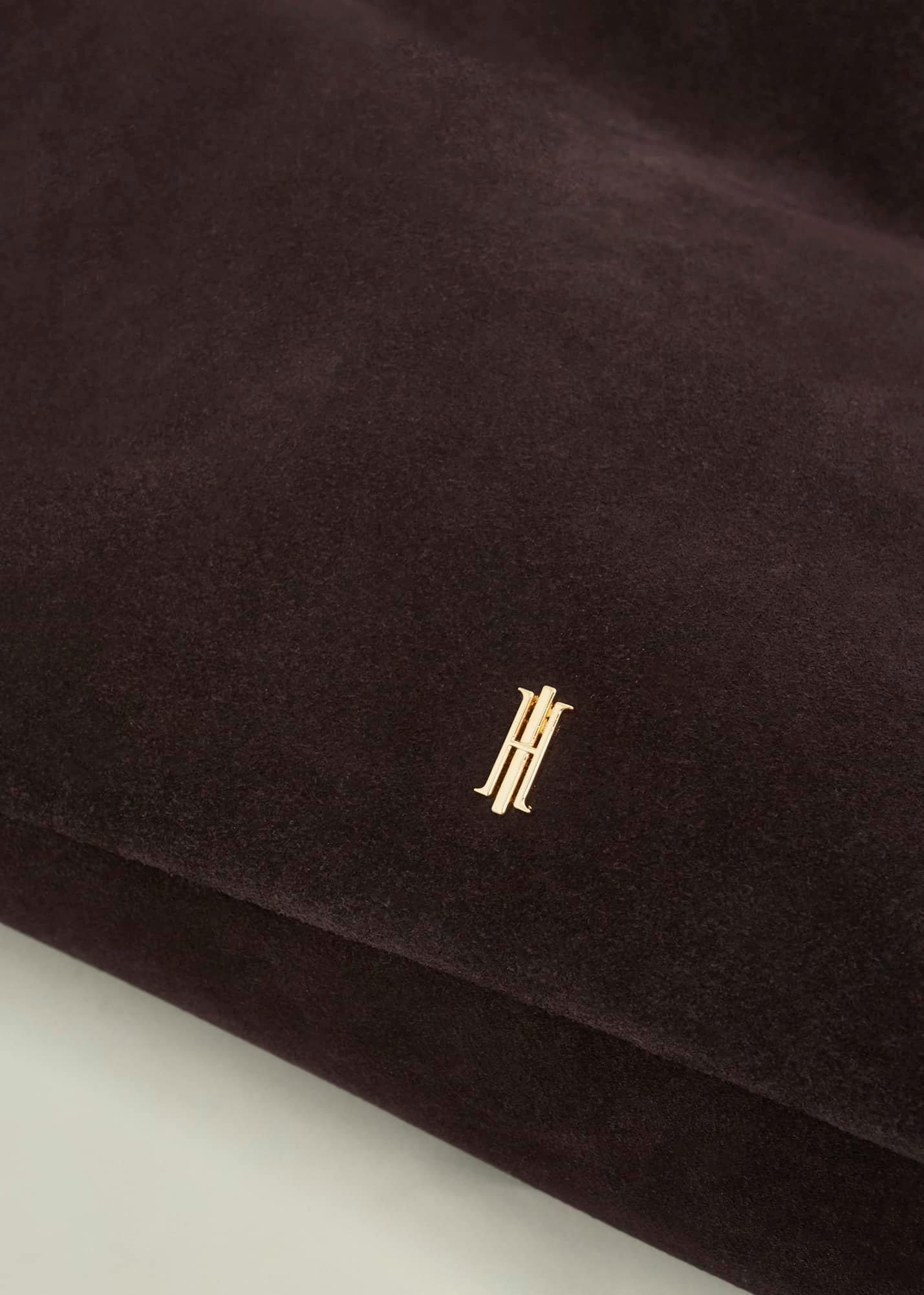 Blakely Suede Shoulder Bag, Deep Brown, hi-res