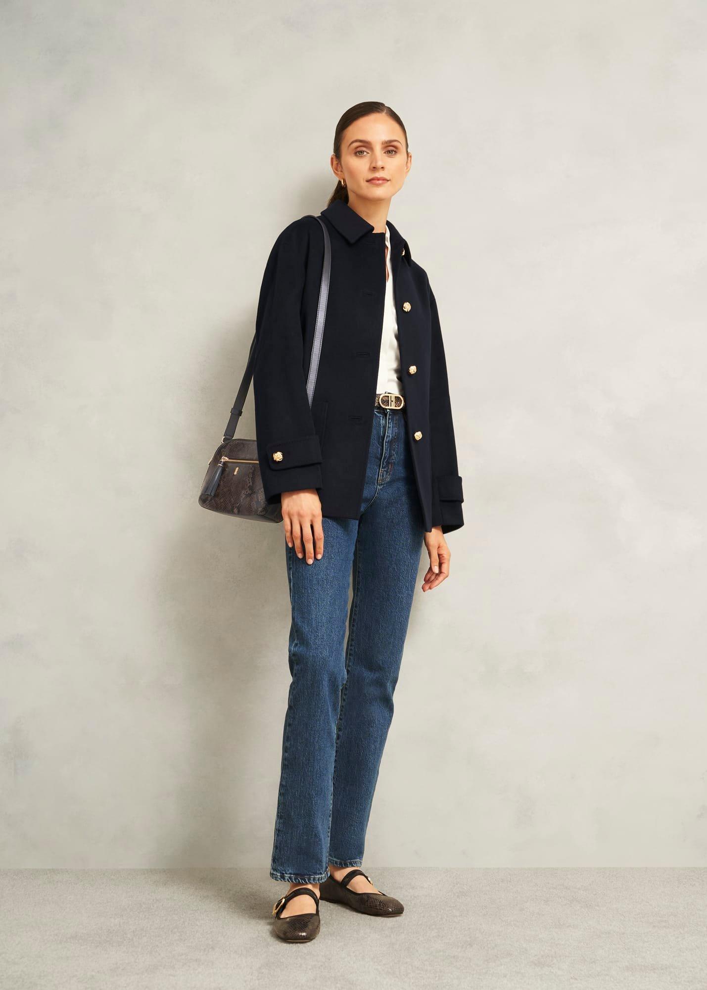 Carlton Leather Crossbody Bag, Snake Print, hi-res