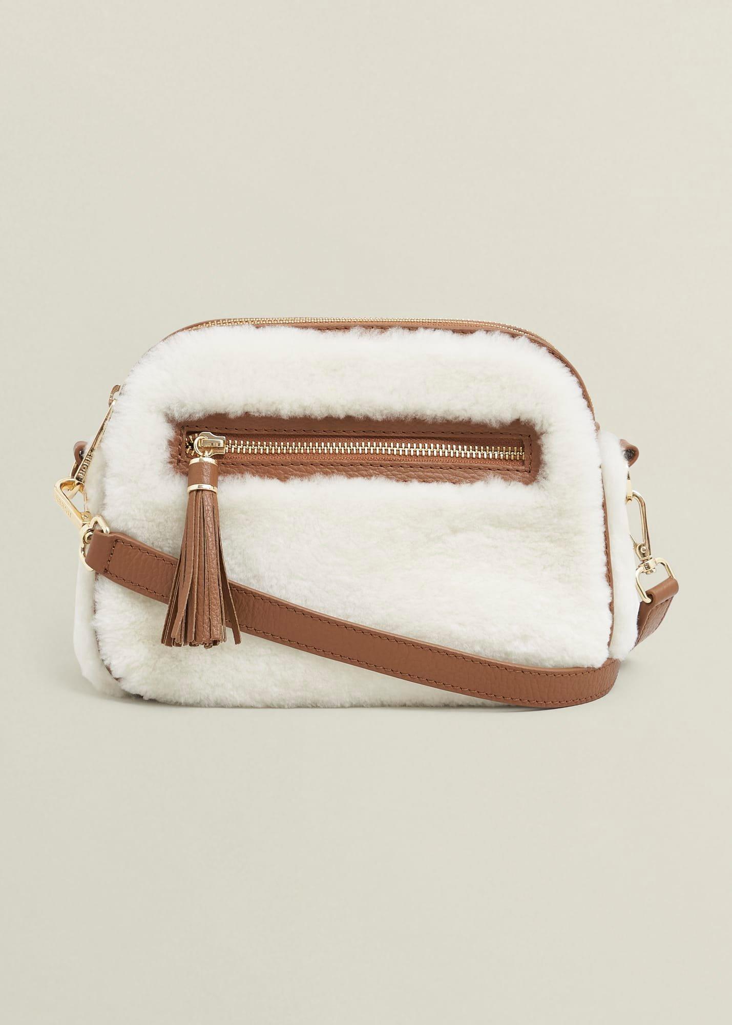 Carlton Shearling Crossbody Bag
