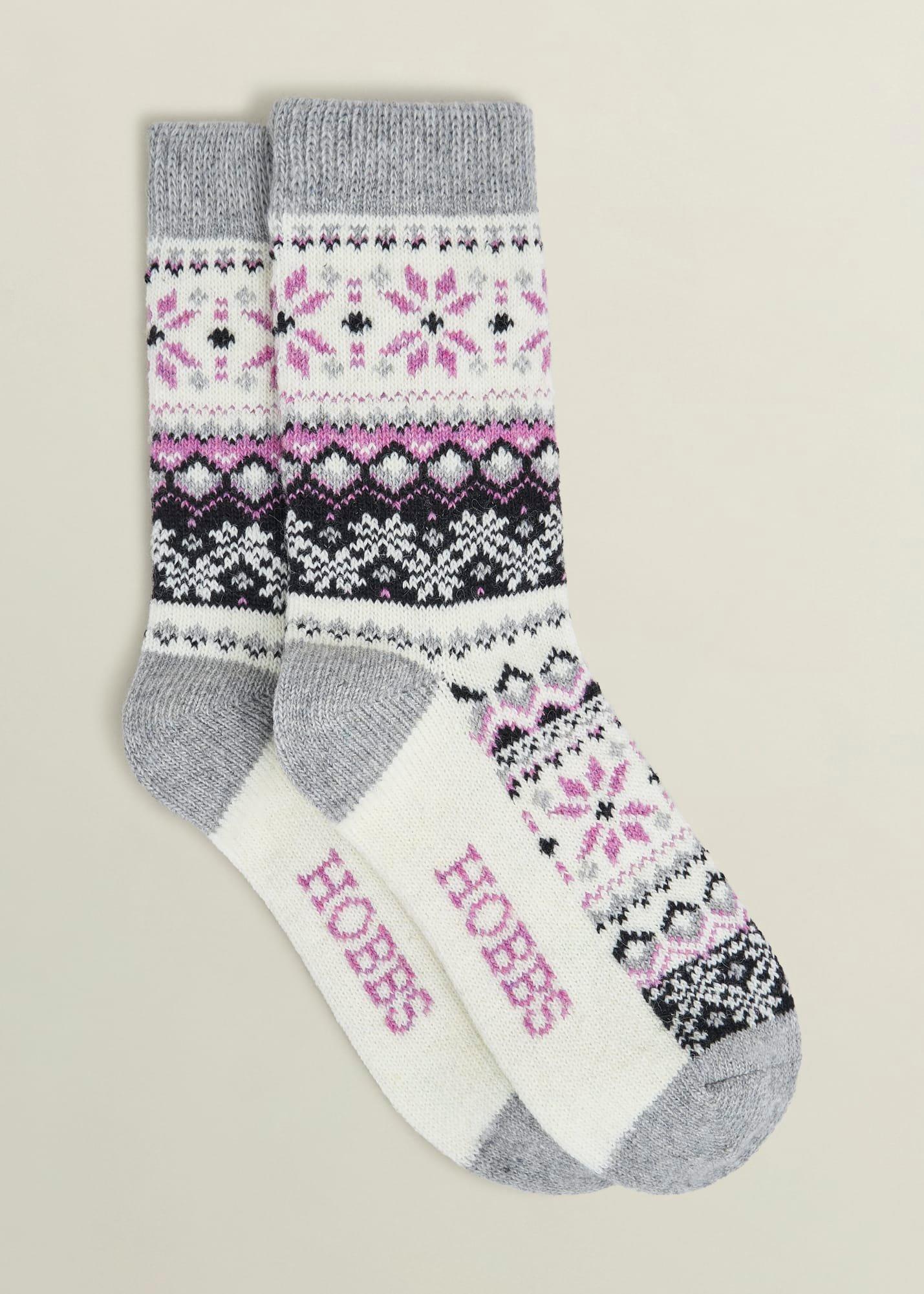 Fairisle Knit Socks