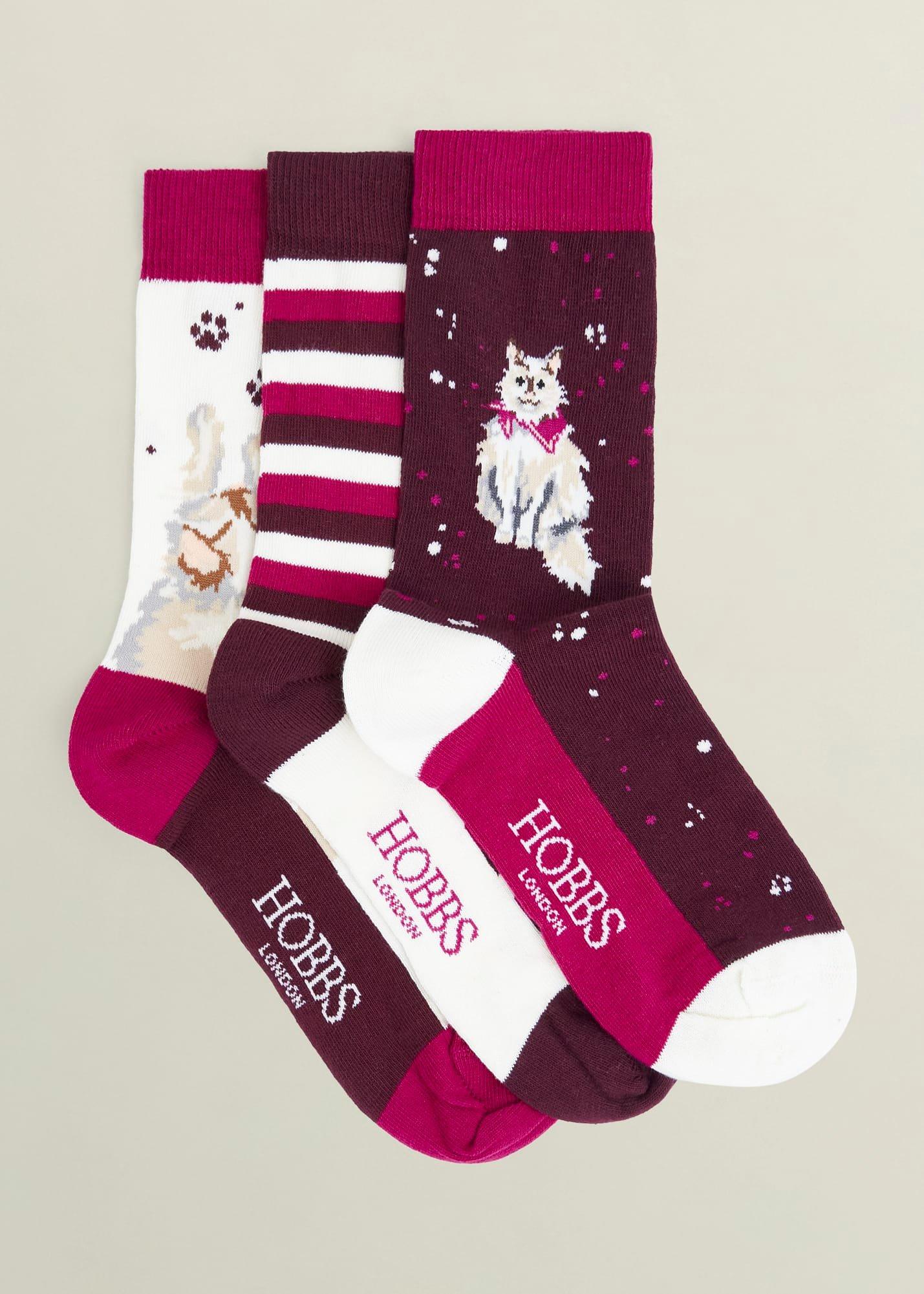 Scarf Cat Sock Set