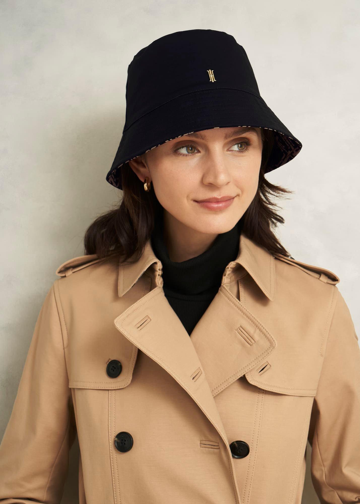 Zuri Reversible Hat, Black Camel, hi-res