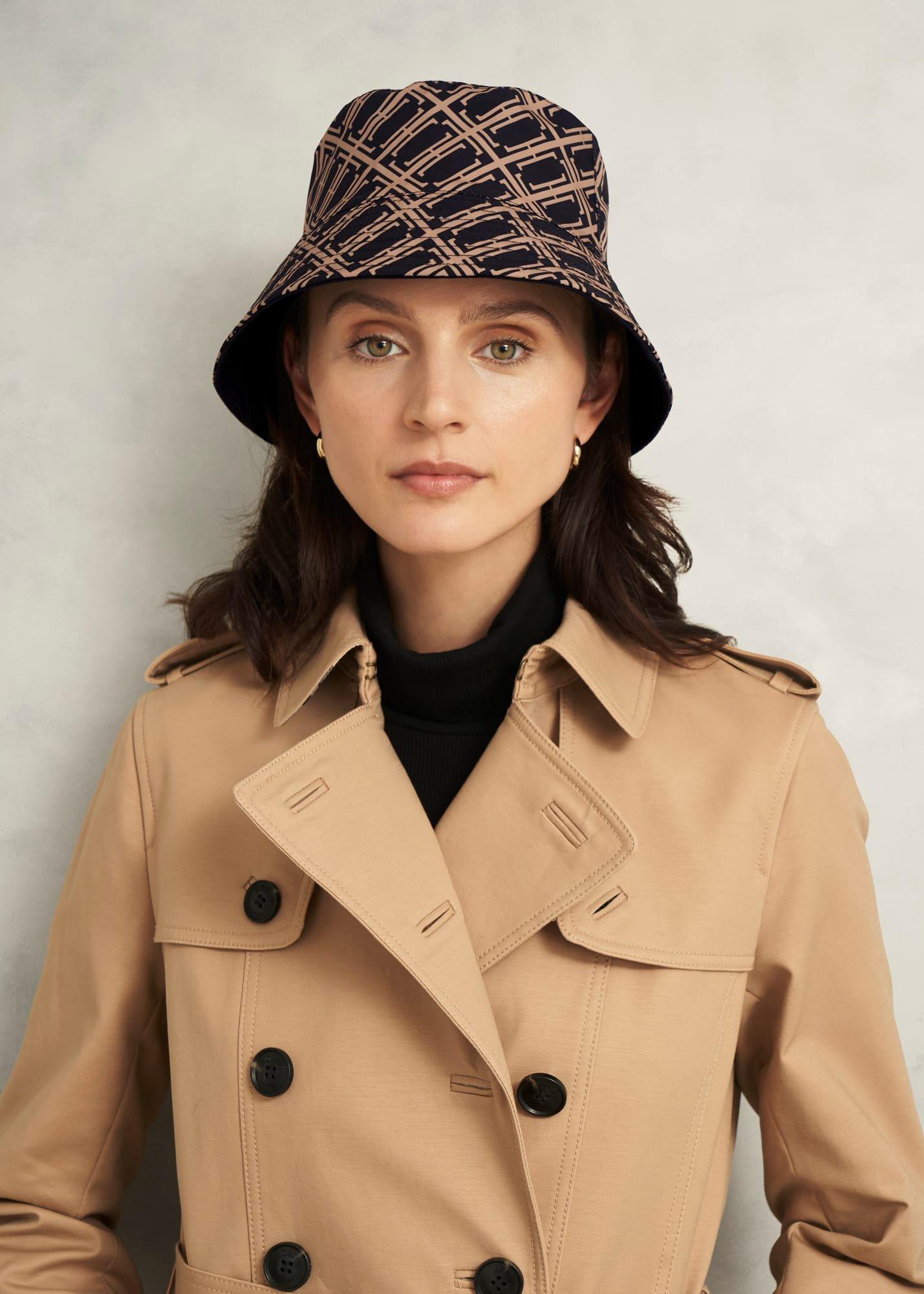 Zuri Reversible Hat, Black Camel, hi-res