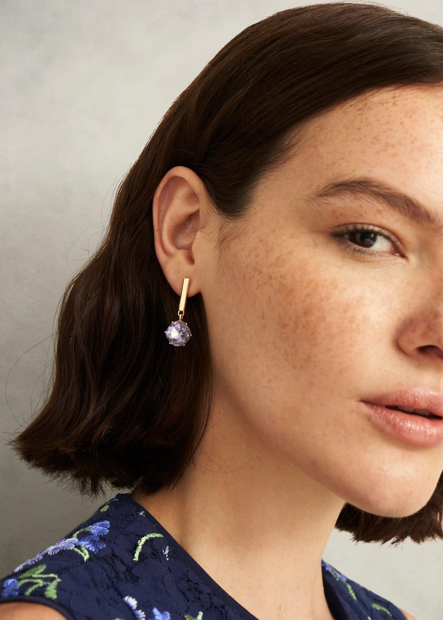 Aria Earrings, Lavender Purple, hi-res