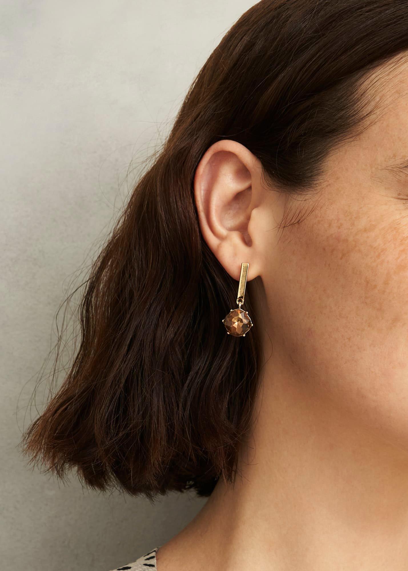 Aria Earrings, Medlar Brown, hi-res