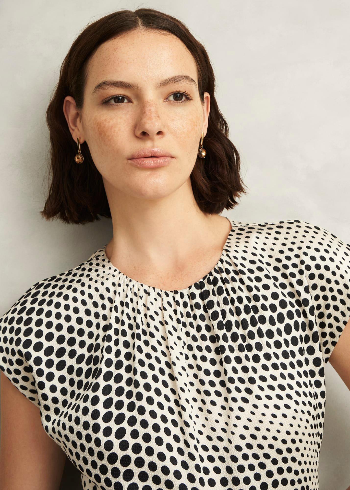 Aria Earrings, Medlar Brown, hi-res