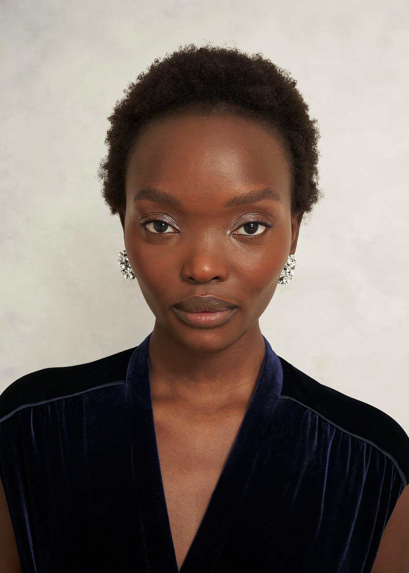 Maia Earrings, Silver, hi-res