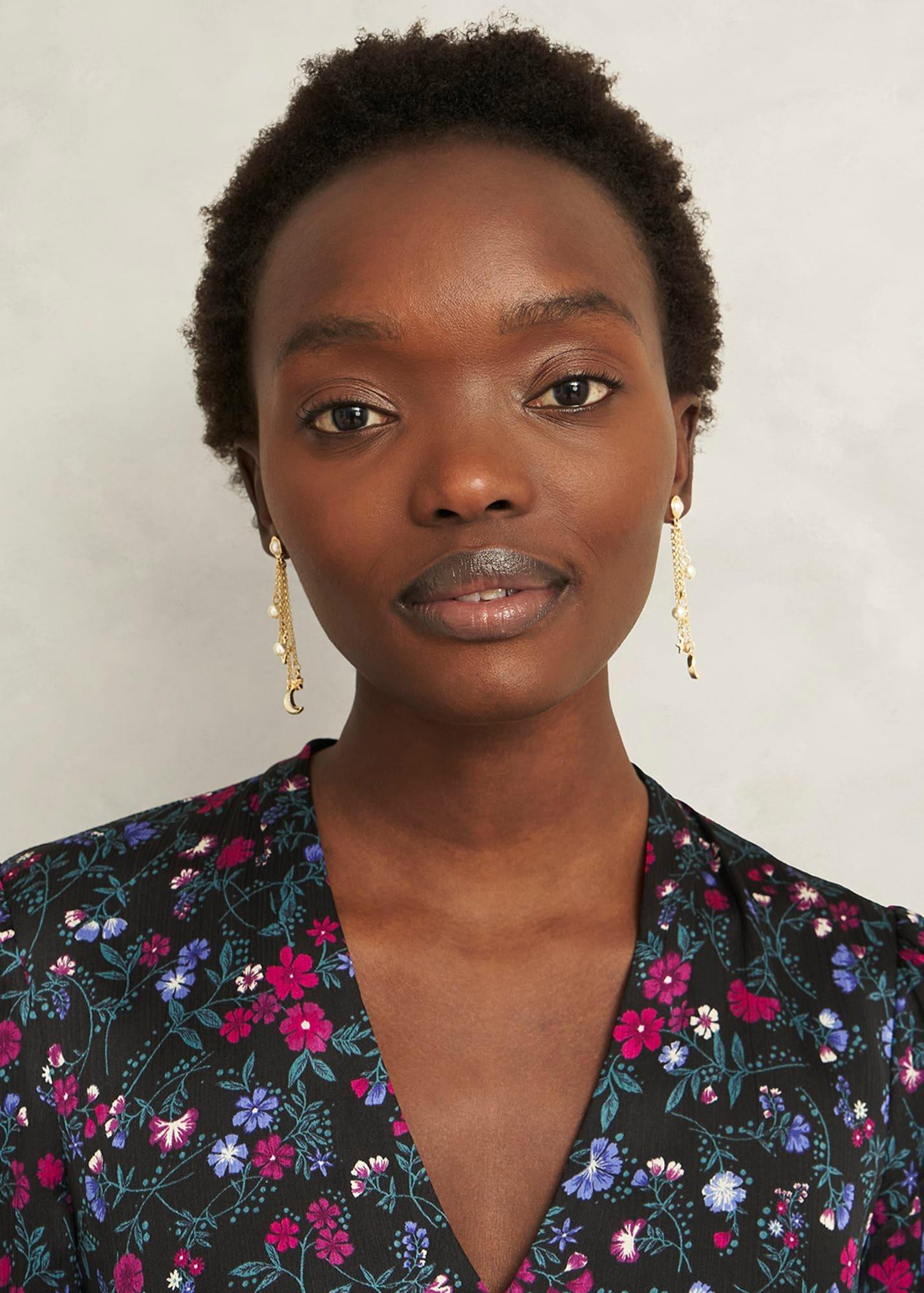 Mireya Earrings, Gold, hi-res