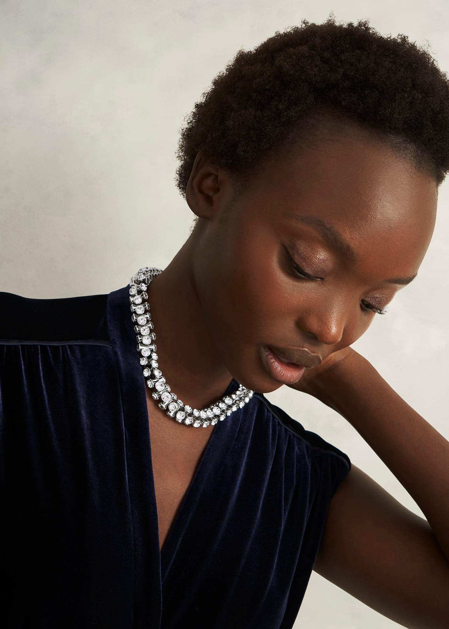 Maia Necklace, Silver, hi-res