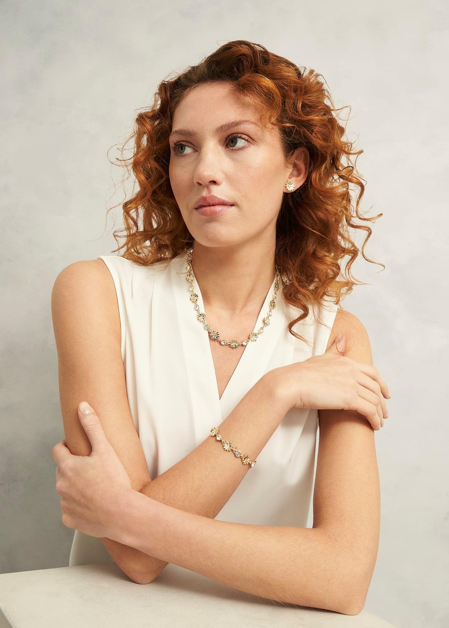 Tamara Necklace, Gold, hi-res