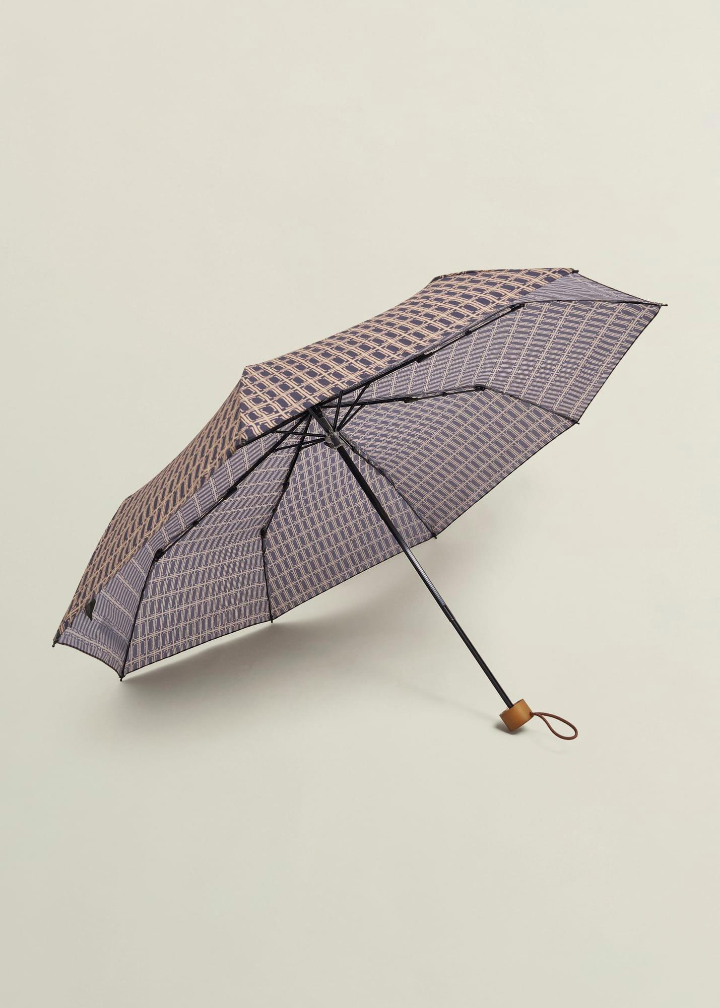 Eve Compact Umbrella, Camel Black, hi-res