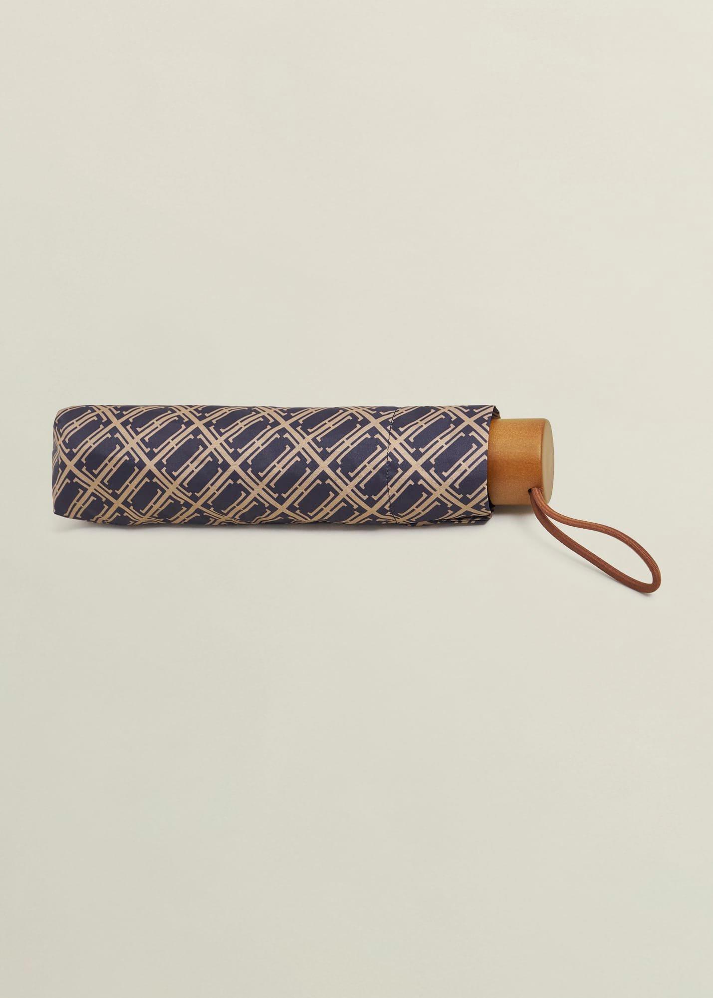 Eve Compact Umbrella, Camel Black, hi-res