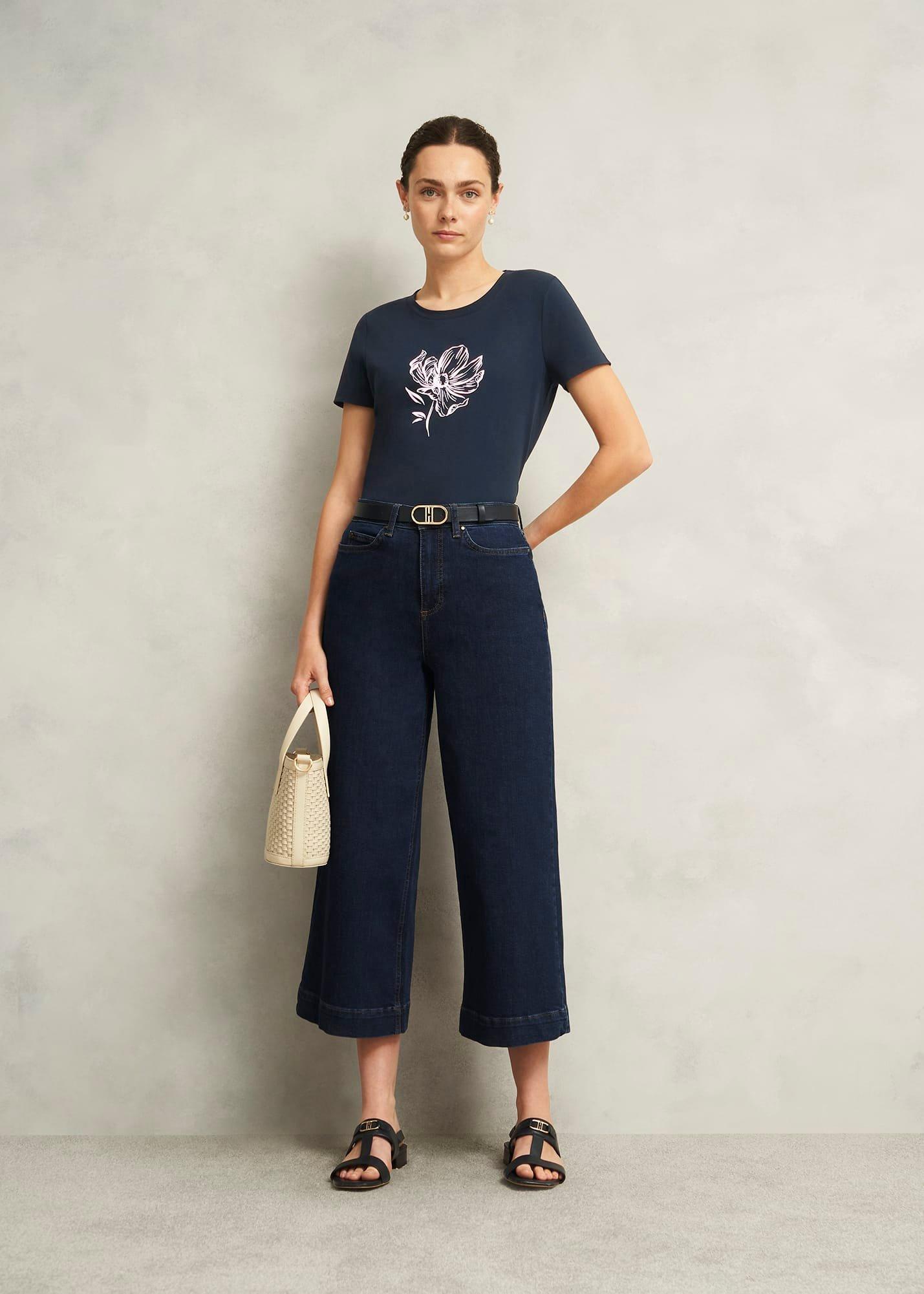 Pixie Print T-Shirt, Navy Multi, hi-res