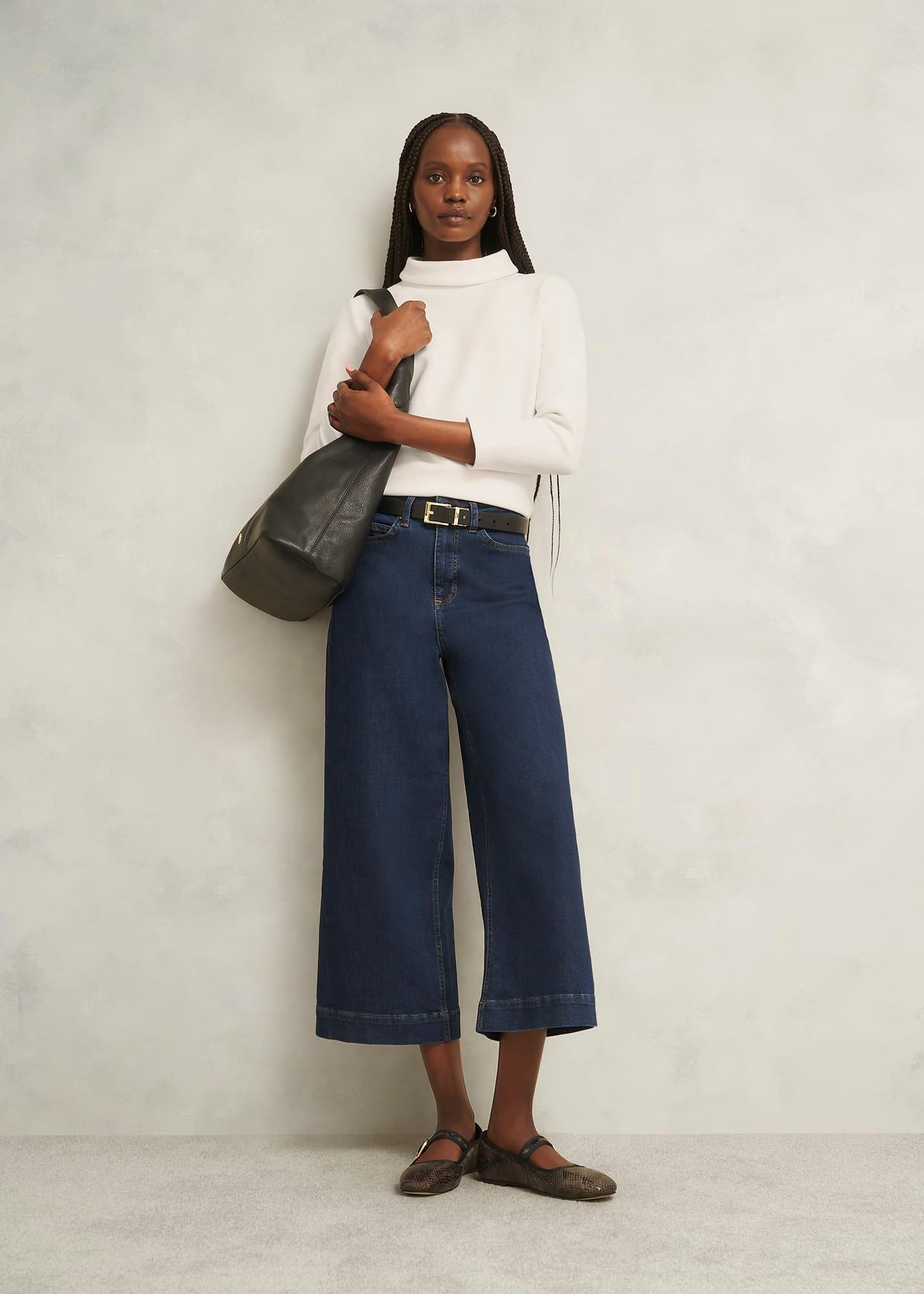 Ivory Tali 3/4 Sleeve Textured Top, Hobbs Ivory, hi-res