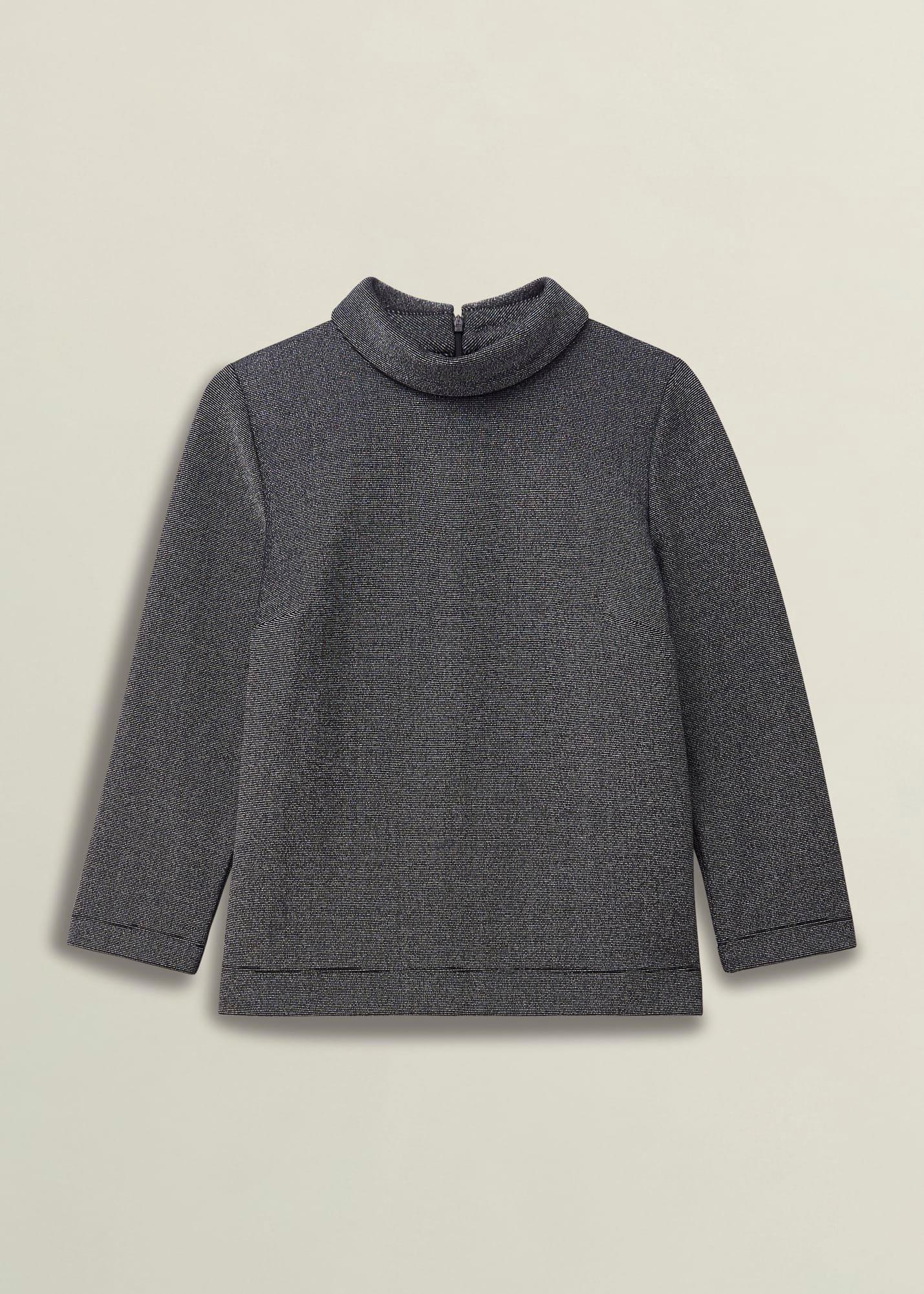 Tali Sparkle 3/4 Sleeve Roll Neck Top