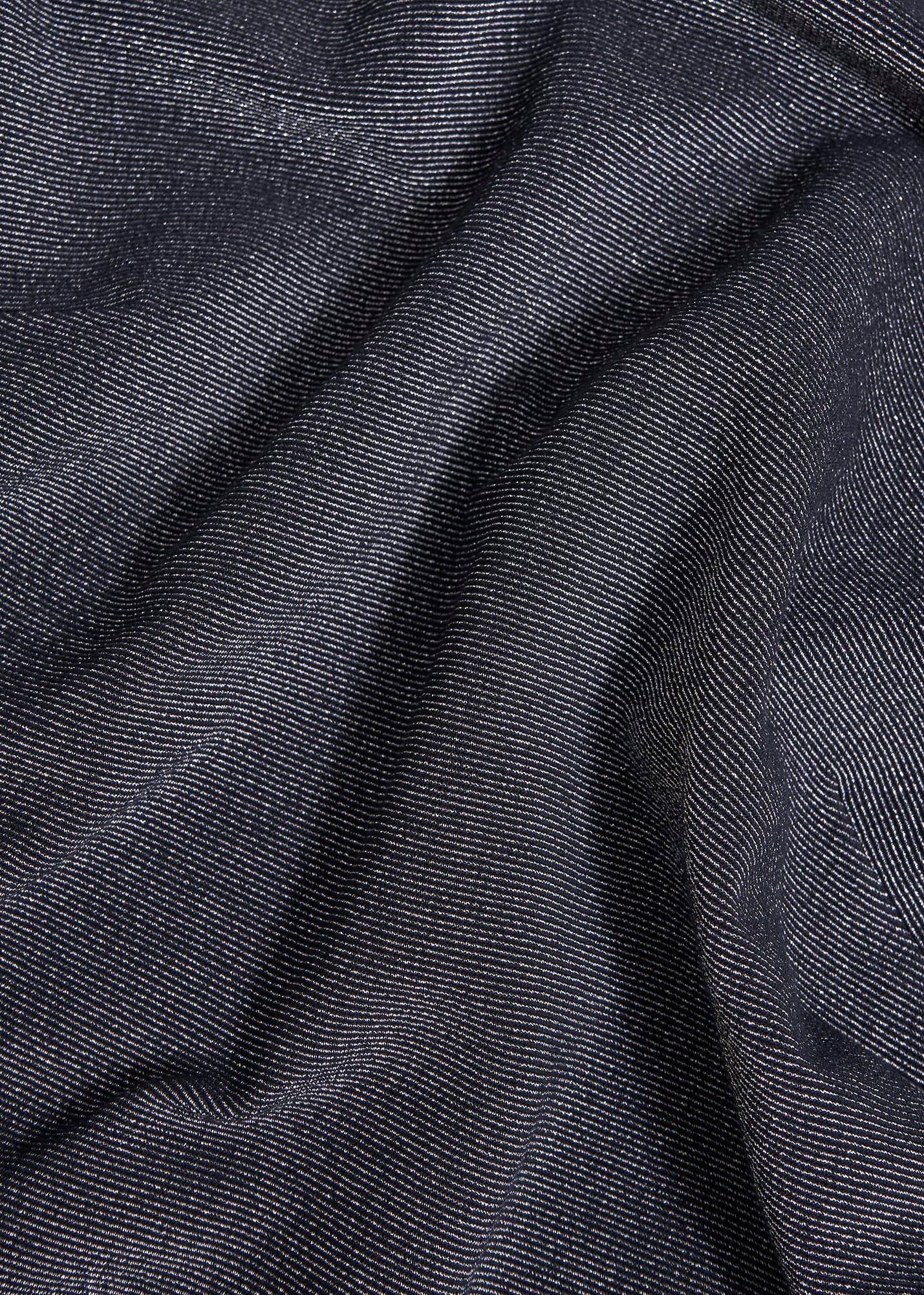 Tali Sparkle 3/4 Sleeve Roll Neck Top, Navy Silver, hi-res