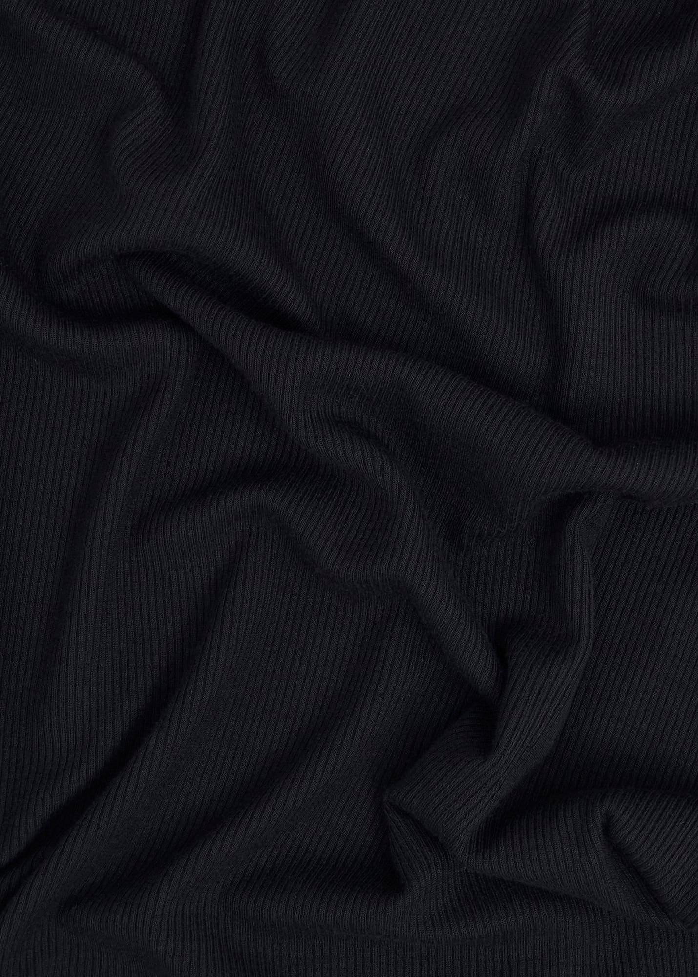 Kiera Ribbed Rollneck, Black, hi-res
