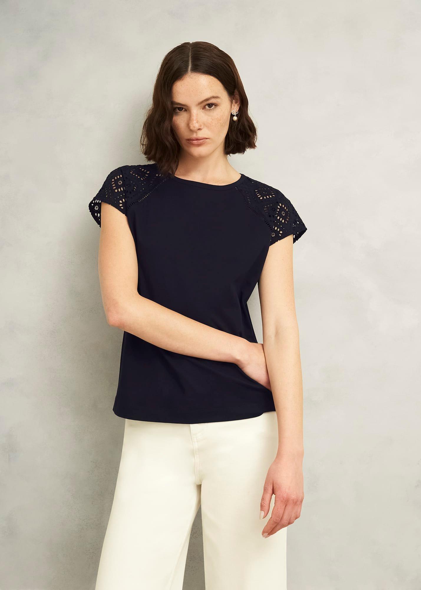 Ivana Cotton Broderie Top