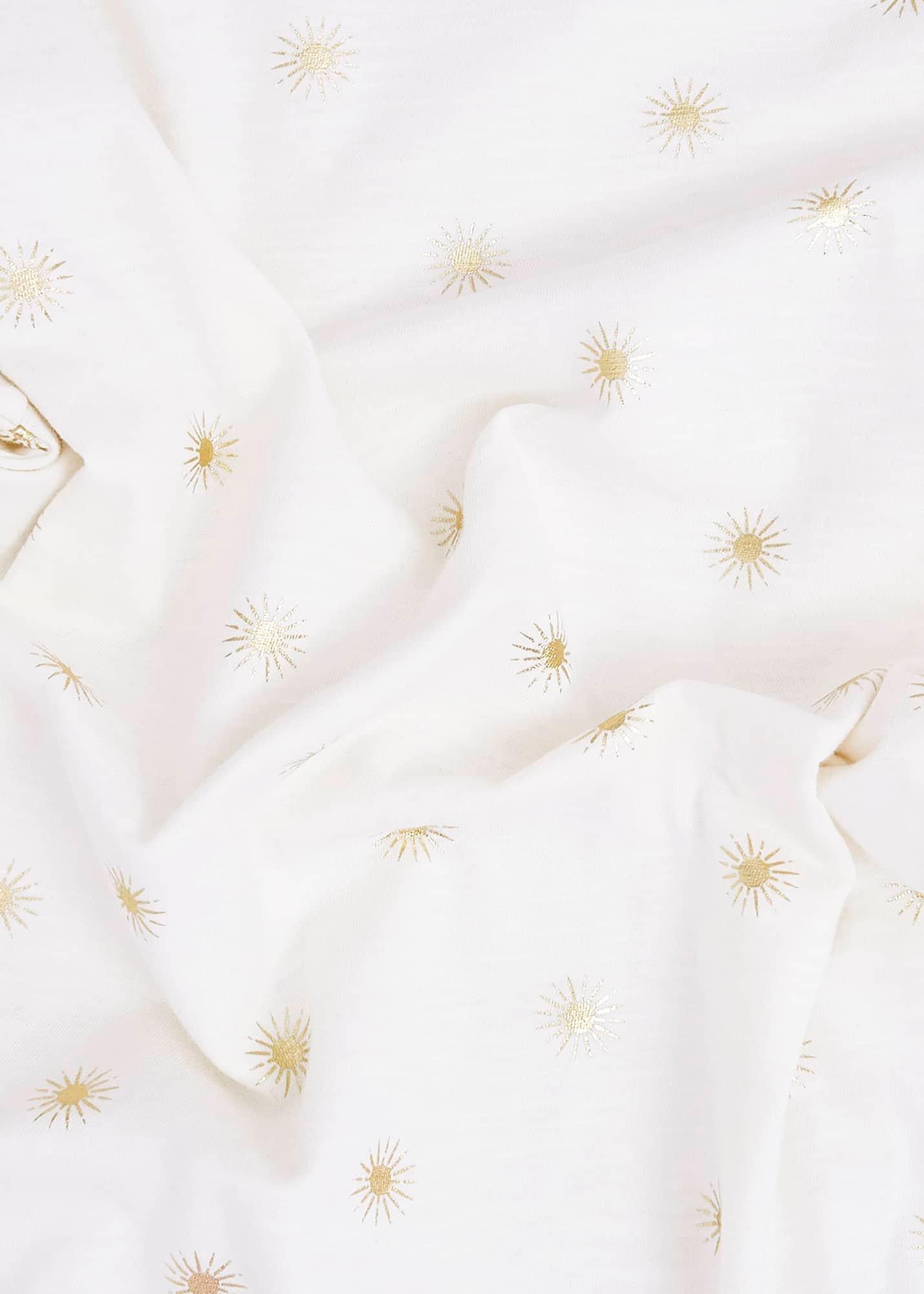 Adaline Cotton Printed T-Shirt, White Gold, hi-res