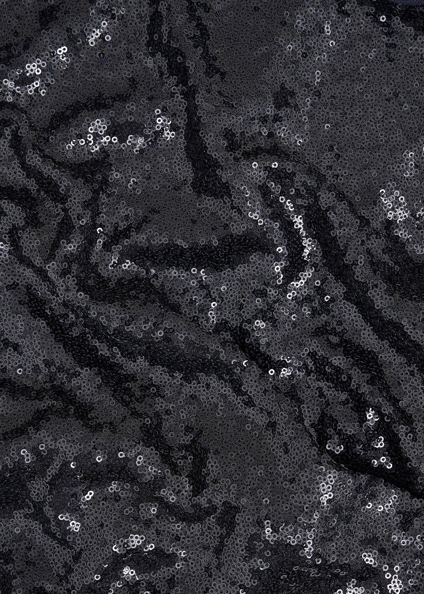 Lilibet Sparkle Sequin Short Sleeve Top, Hobbs Navy, hi-res