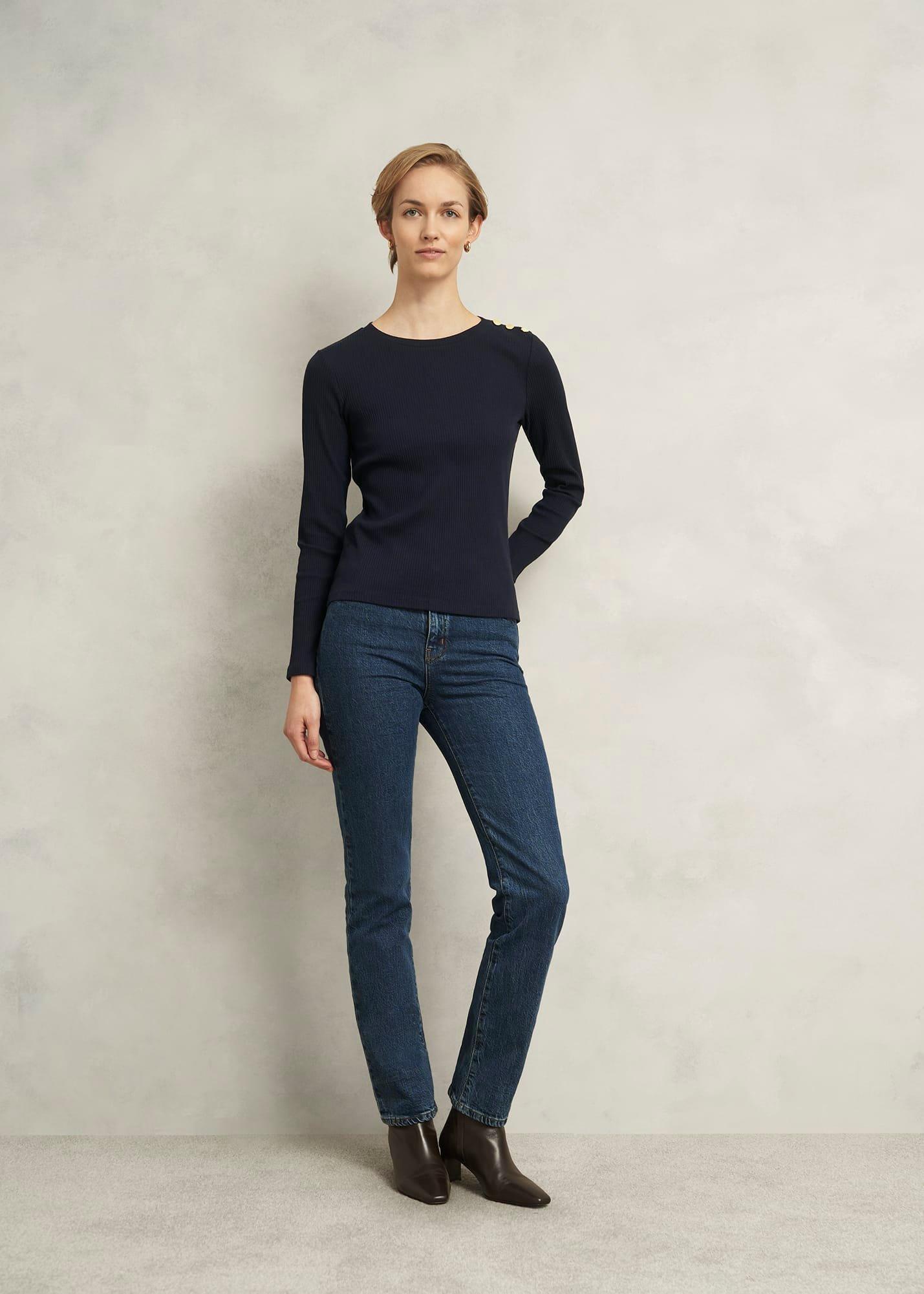 Tamsin Top, Navy, hi-res