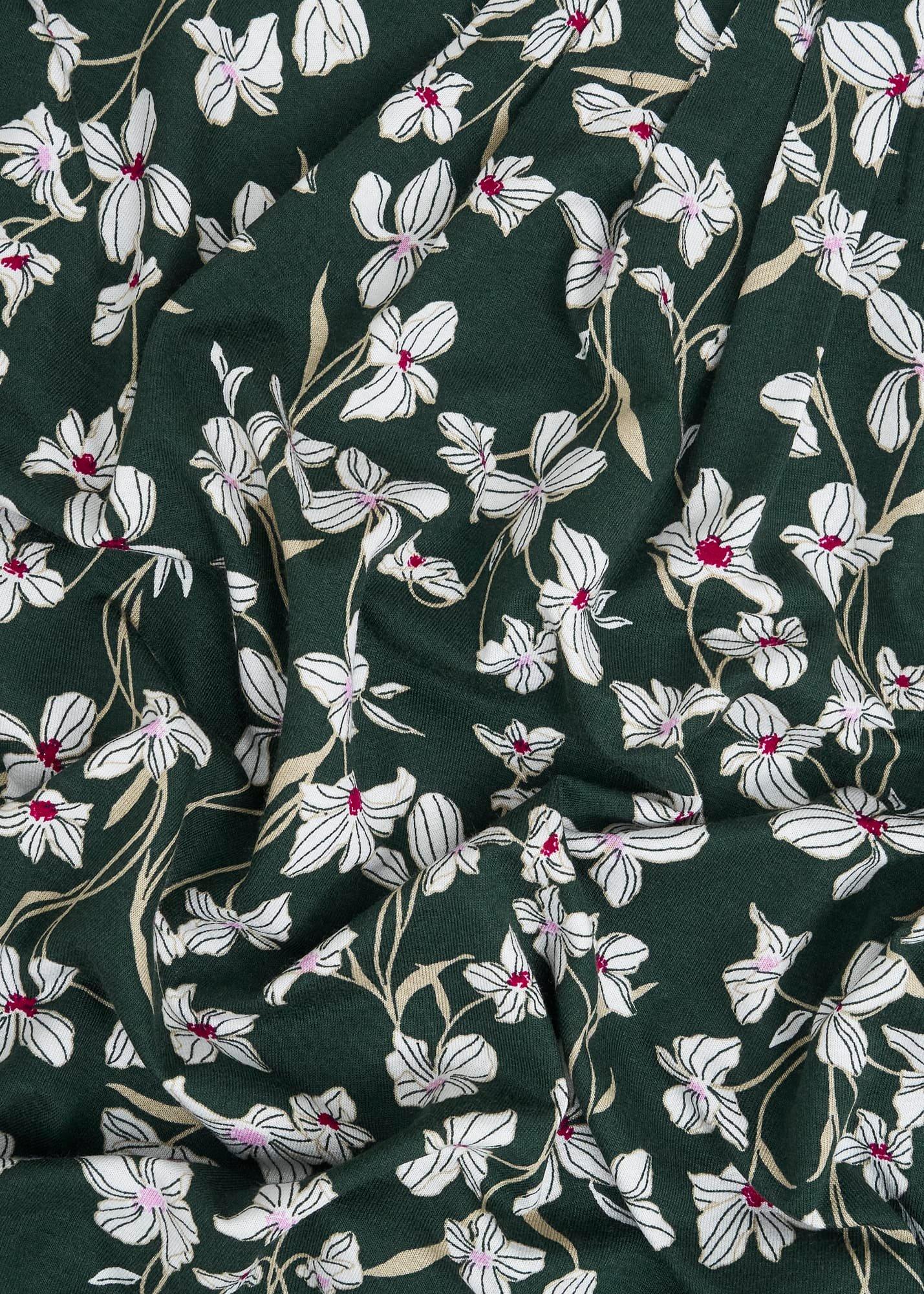 Jacqueline Print Top, Green Ivory, hi-res