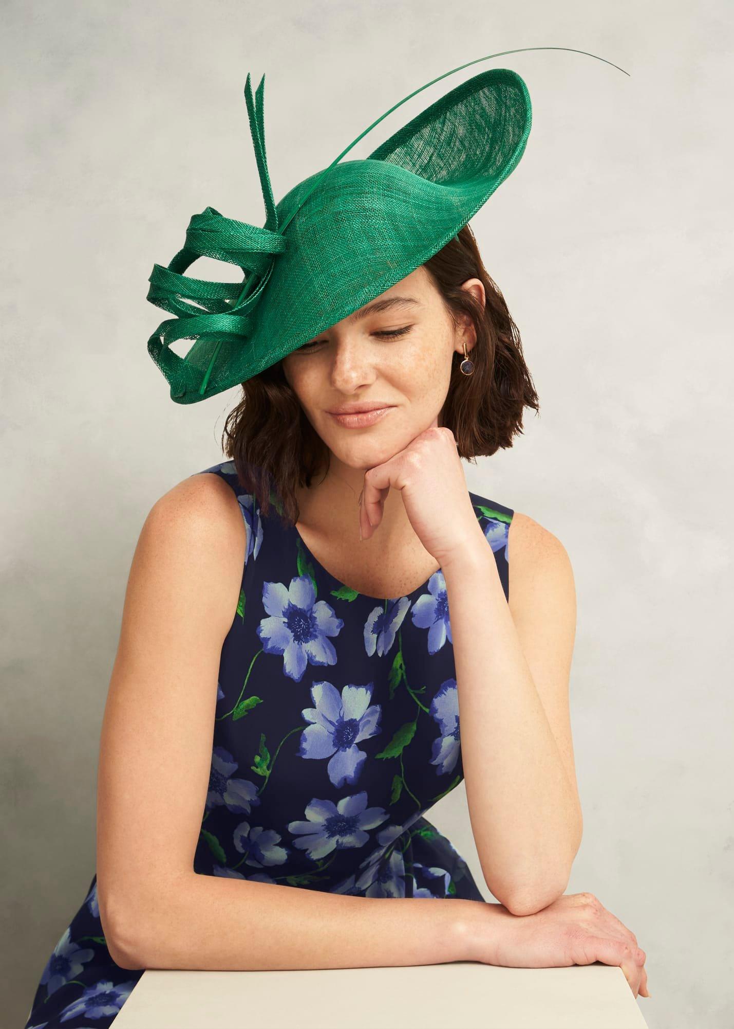 Melanie Fascinator, Amethyst Green, hi-res
