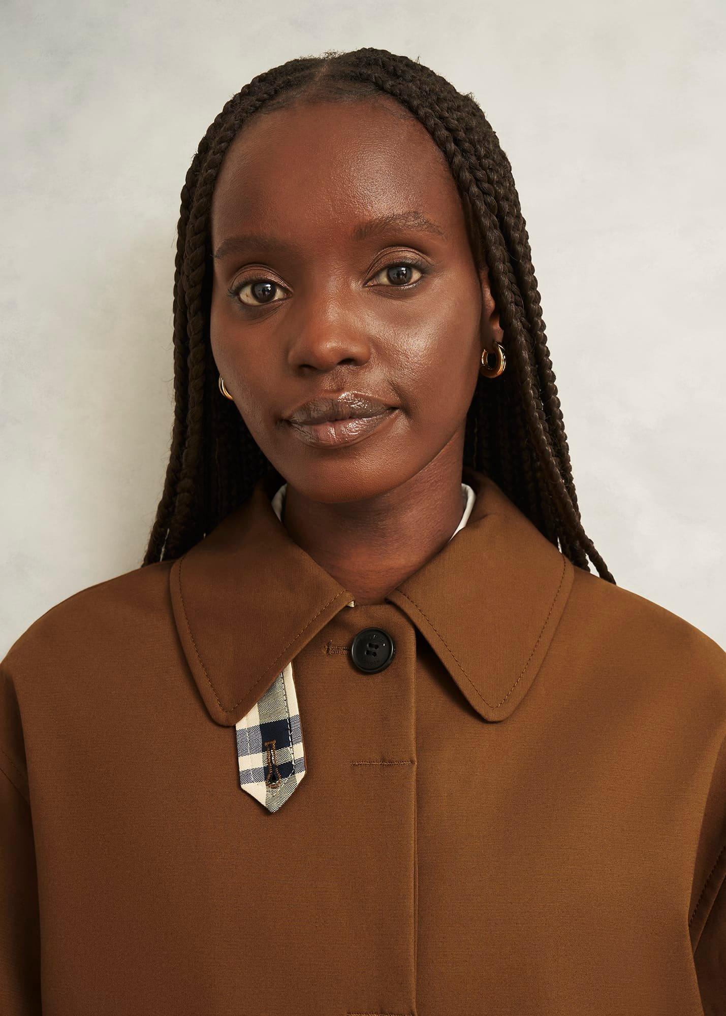 Frida Shower Resistant Trench, Vicuna, hi-res