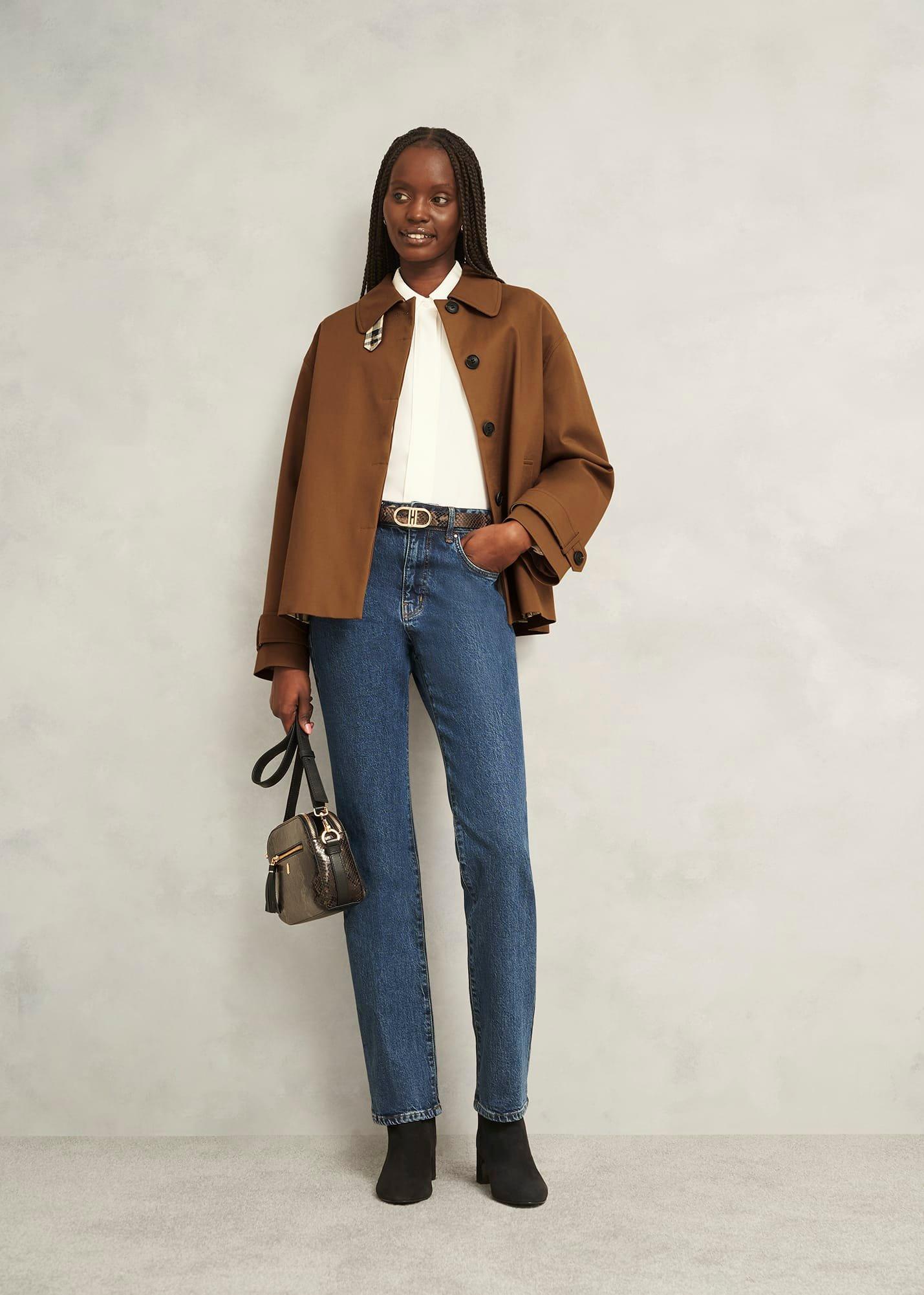 Frida Shower Resistant Trench, Vicuna, hi-res